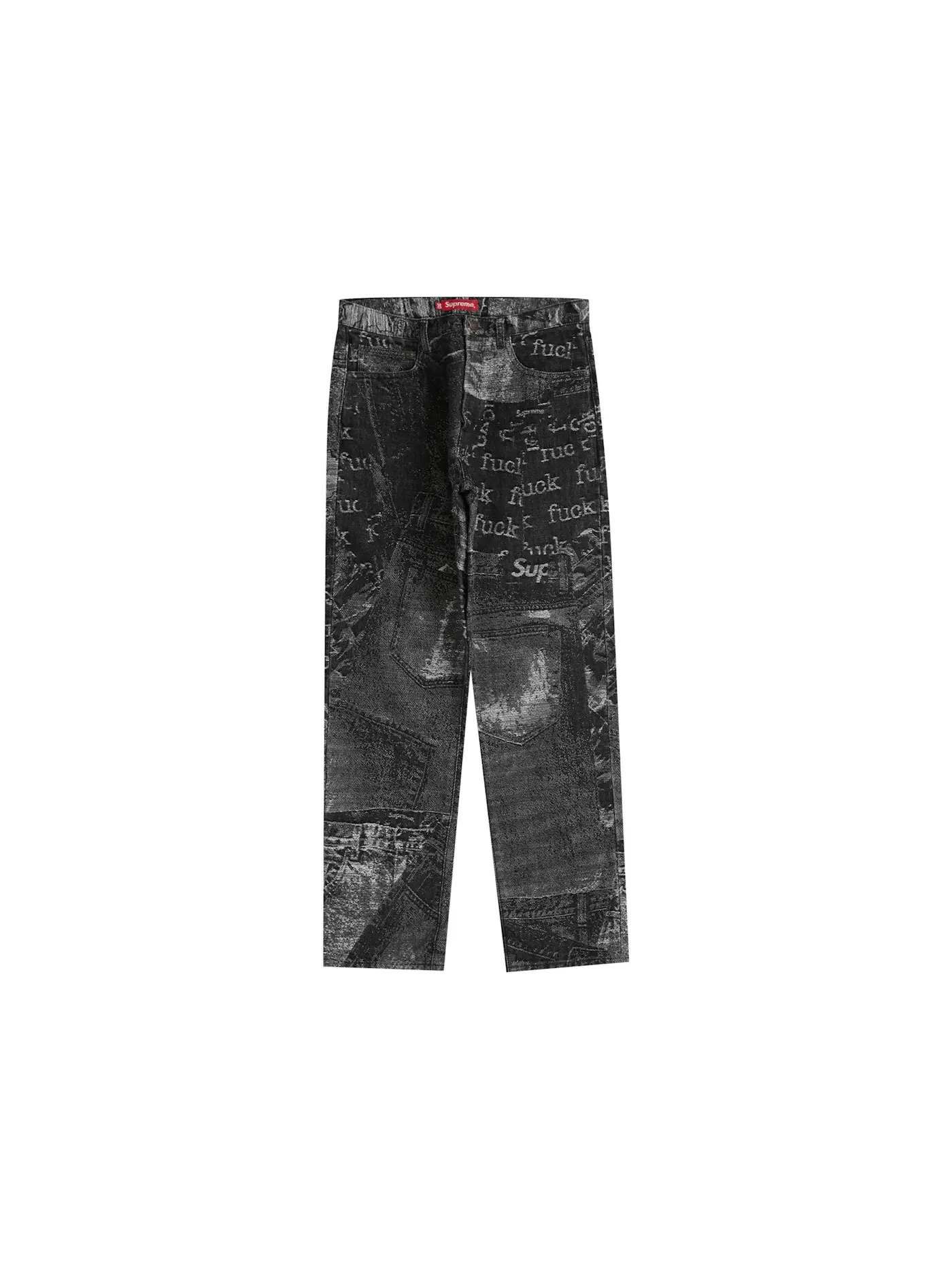 Мужские джинсы с джинсовой тканью Supreme Archive Denim Jacquard Regular Jean — изображение 1 из 2, черный