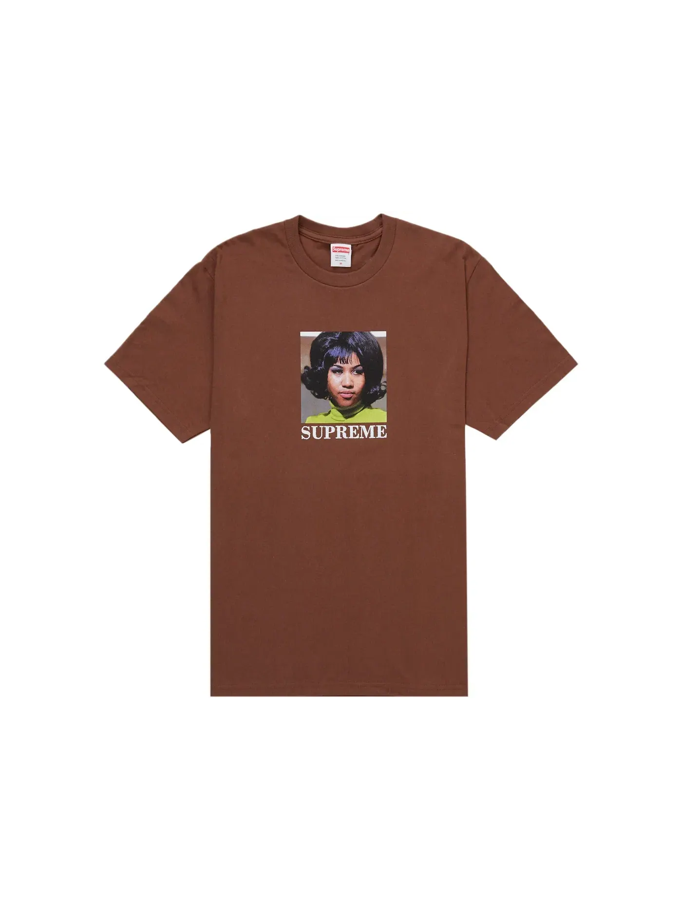 Мужская футболка с принтом Tee Supreme — изображение 1 из 1, коричневый