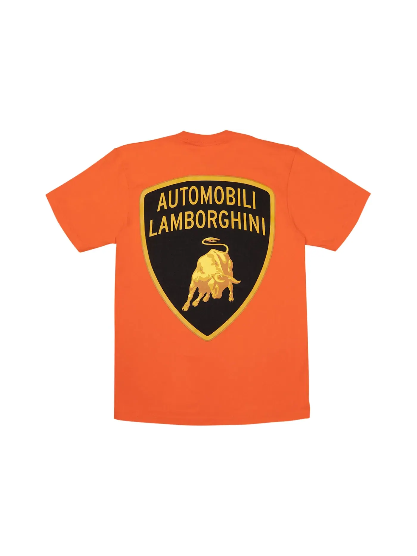 Мужская футболка с принтом Supreme Automobili Lamborghini Tee Supreme — изображение 1 из 2, оранжевый