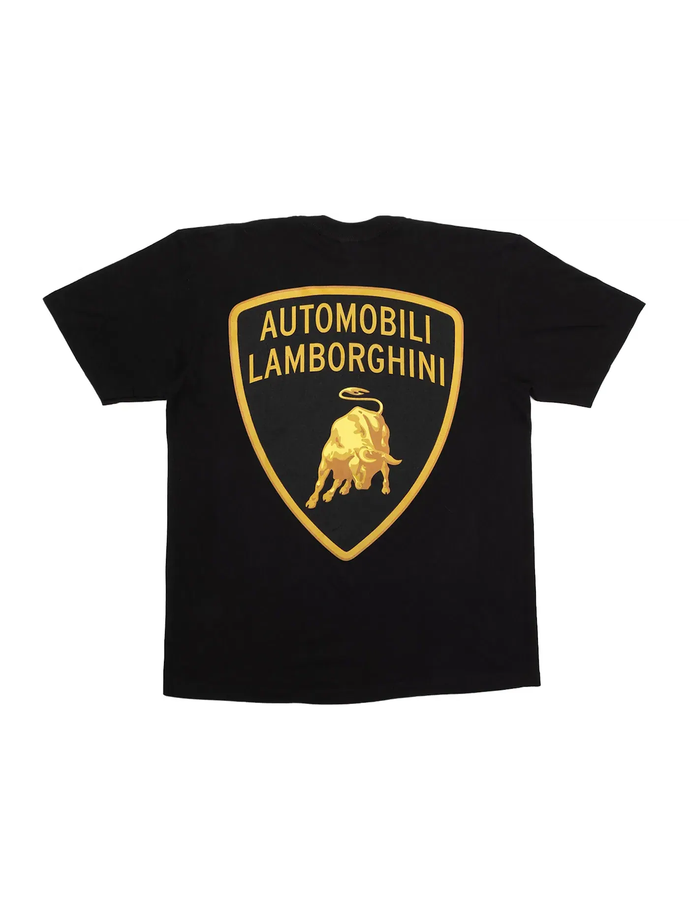 Мужская футболка с принтом Supreme Automobili Lamborghini Tee Supreme — изображение 2 из 2, черный