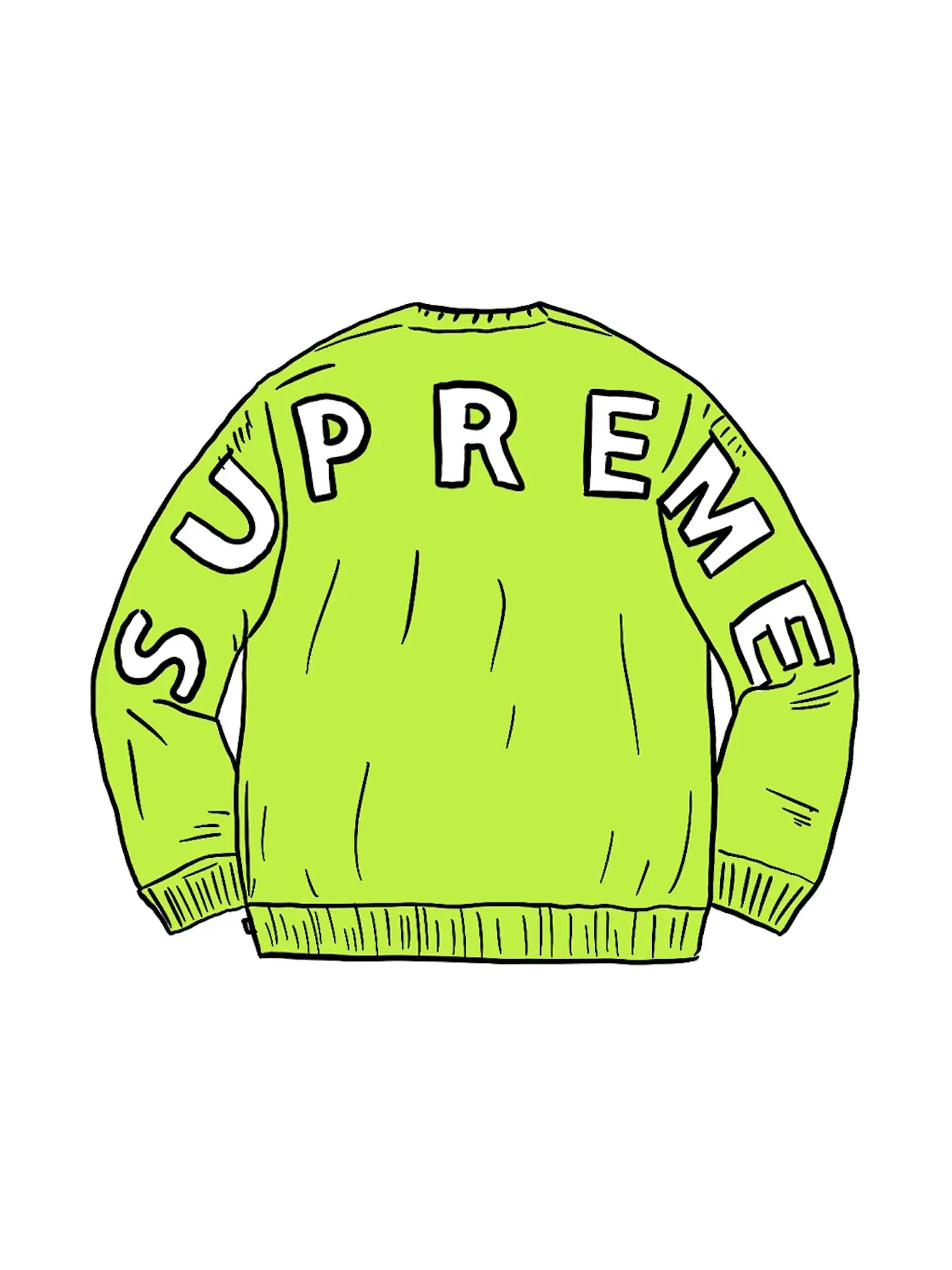 Мужской свитер с логотипом Supreme — изображение 1 из 1, зеленый