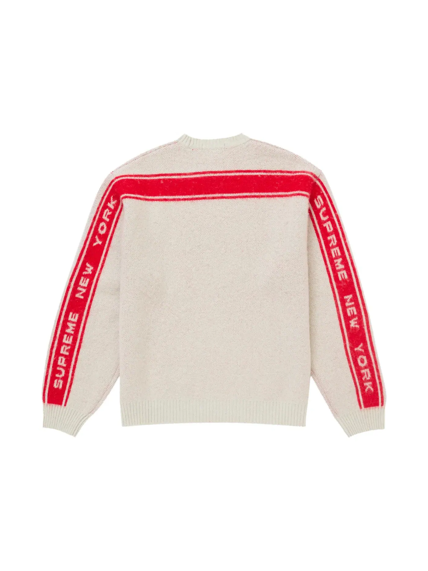 Мужской свитер с полосой на спине Supreme — изображение 2 из 2, серый