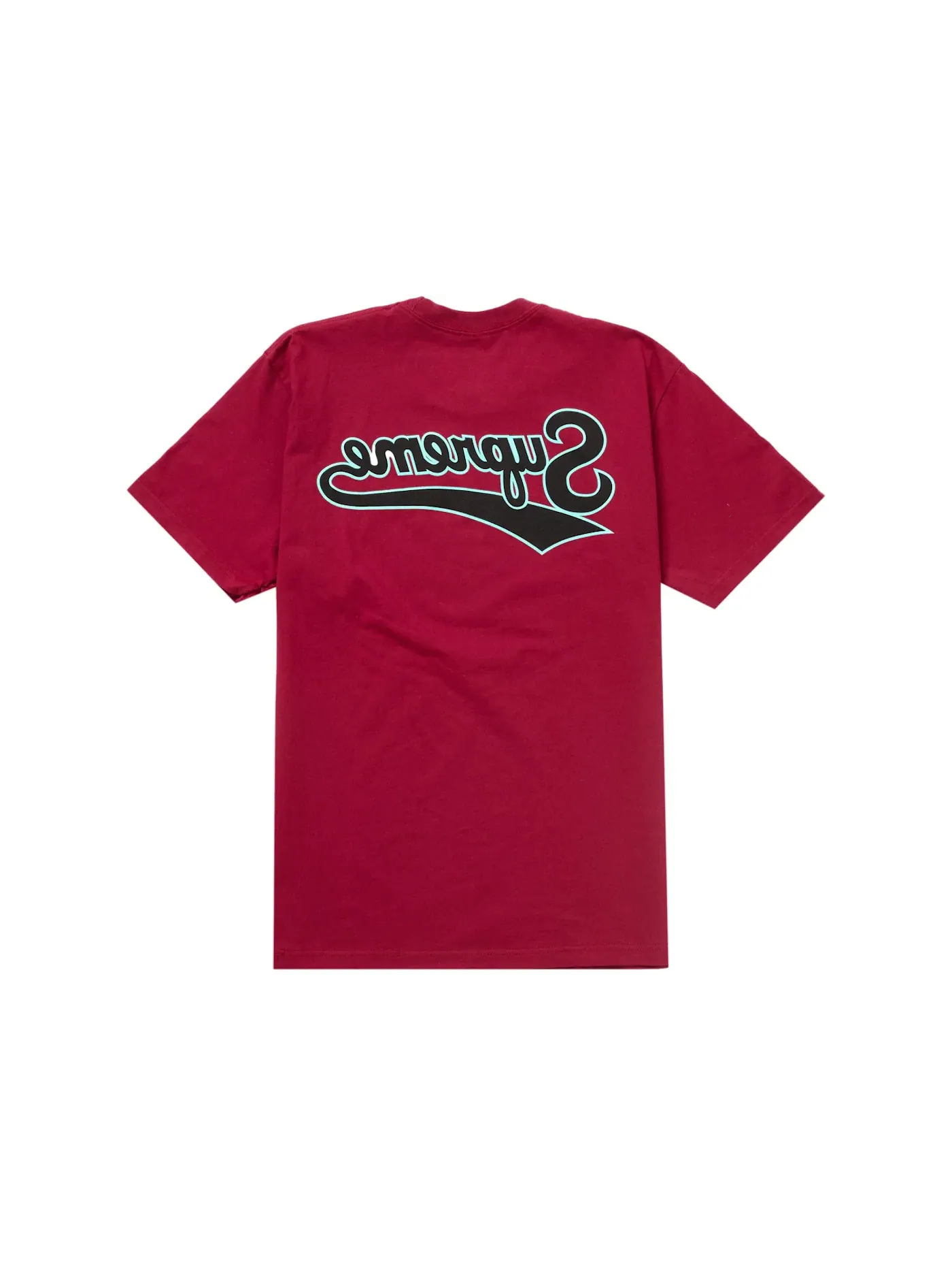 Мужская футболка Supreme Backwards Tee — изображение 1 из 2, красный