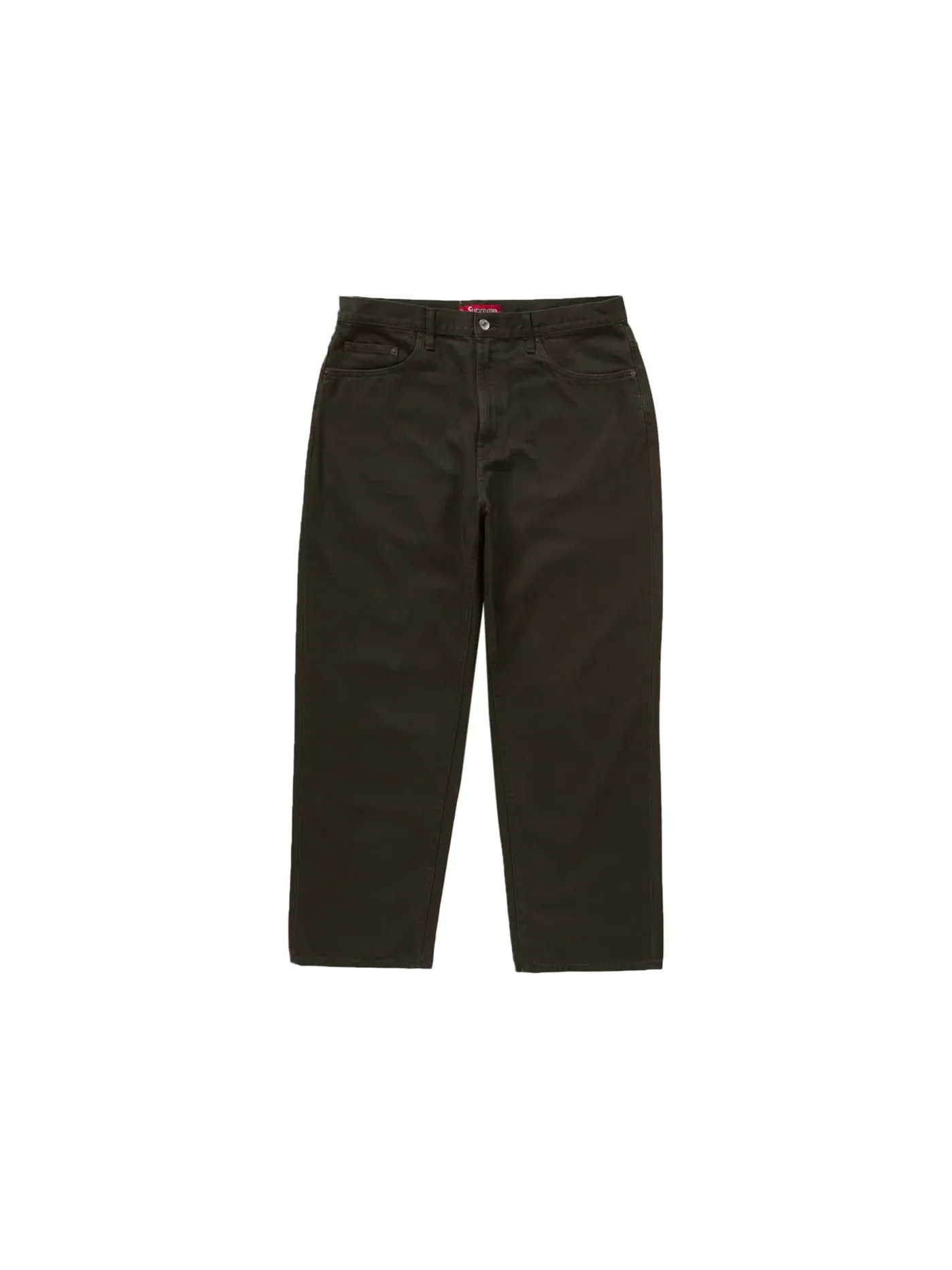 Мужские джинсы с мешковатым кроем Supreme Jean (FW24) — изображение 1 из 2, оливковый