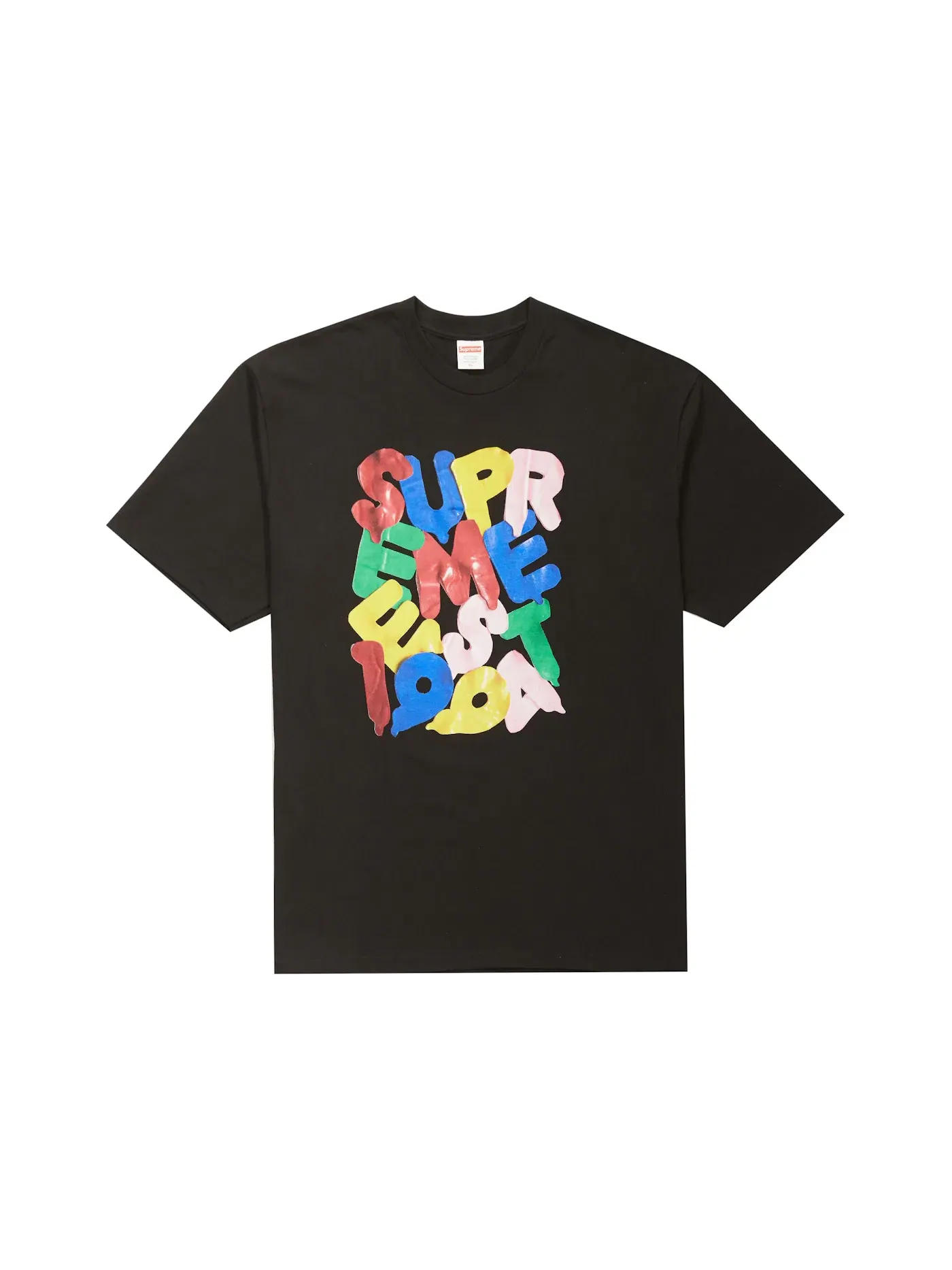 Мужская футболка с принтом Supreme Tee Supreme — изображение 1 из 1, черный