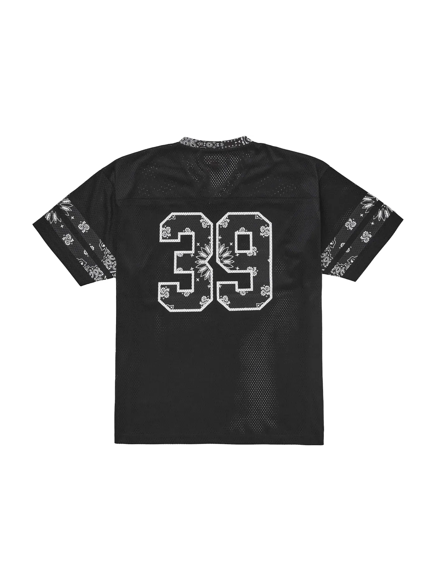 Мужская футбольная футболка с принтом Supreme Bandana Jersey Supreme — изображение 2 из 2, черный