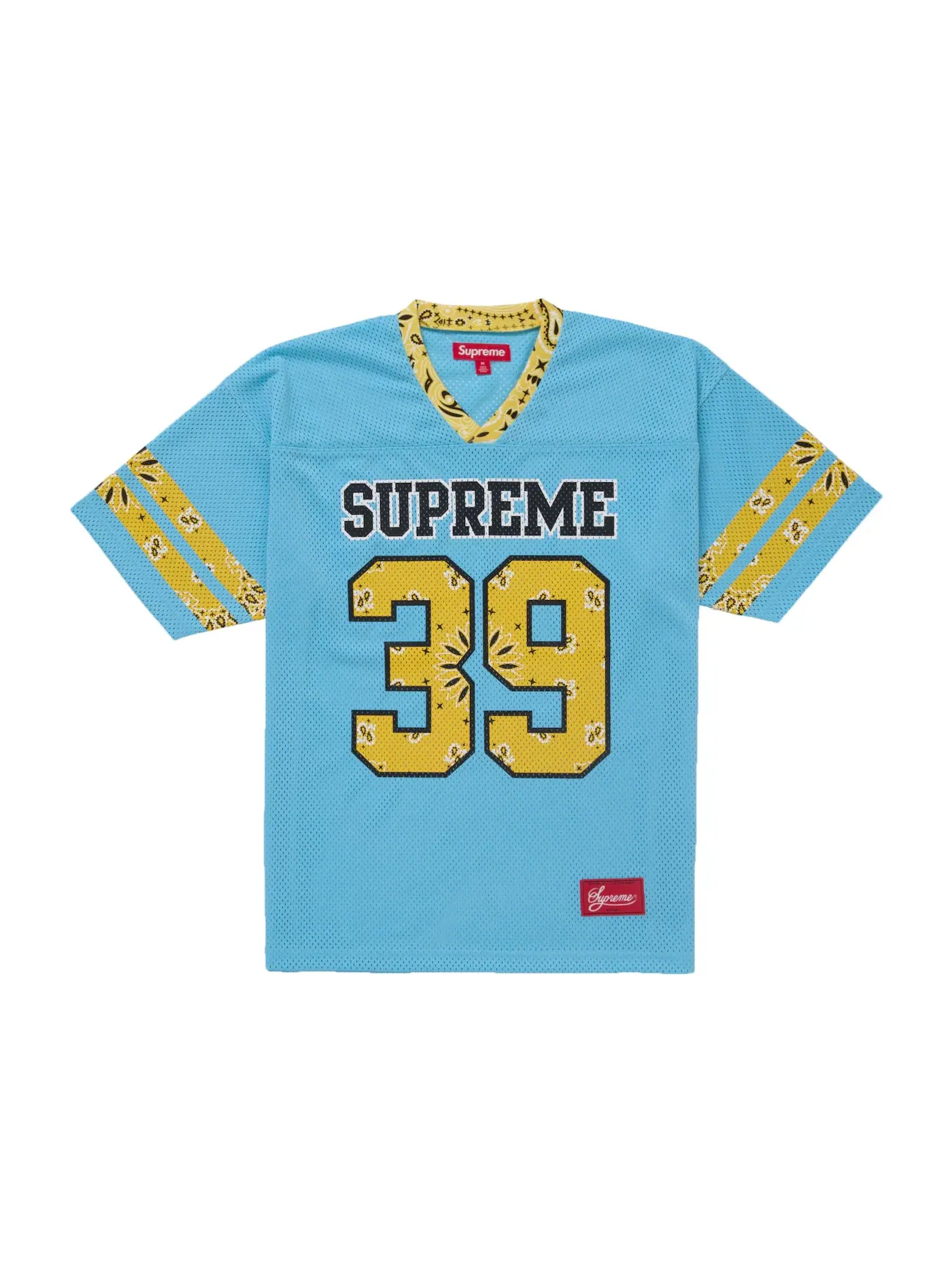 Мужская футбольная джерси с принтом Bandana Supreme — изображение 1 из 2, синий
