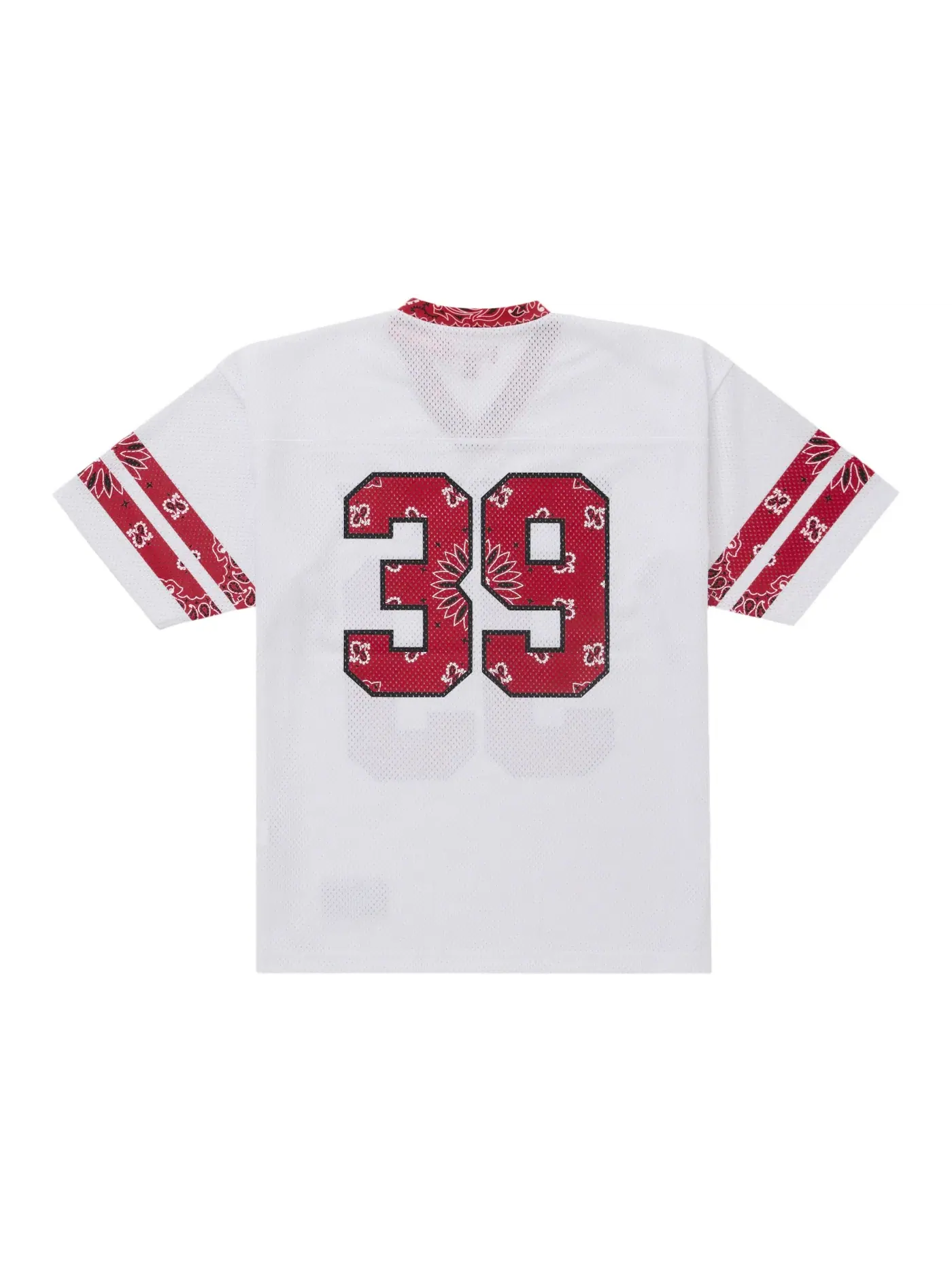 Мужская футбольная футболка с бандана-принтом Supreme Jersey — изображение 2 из 2, белый