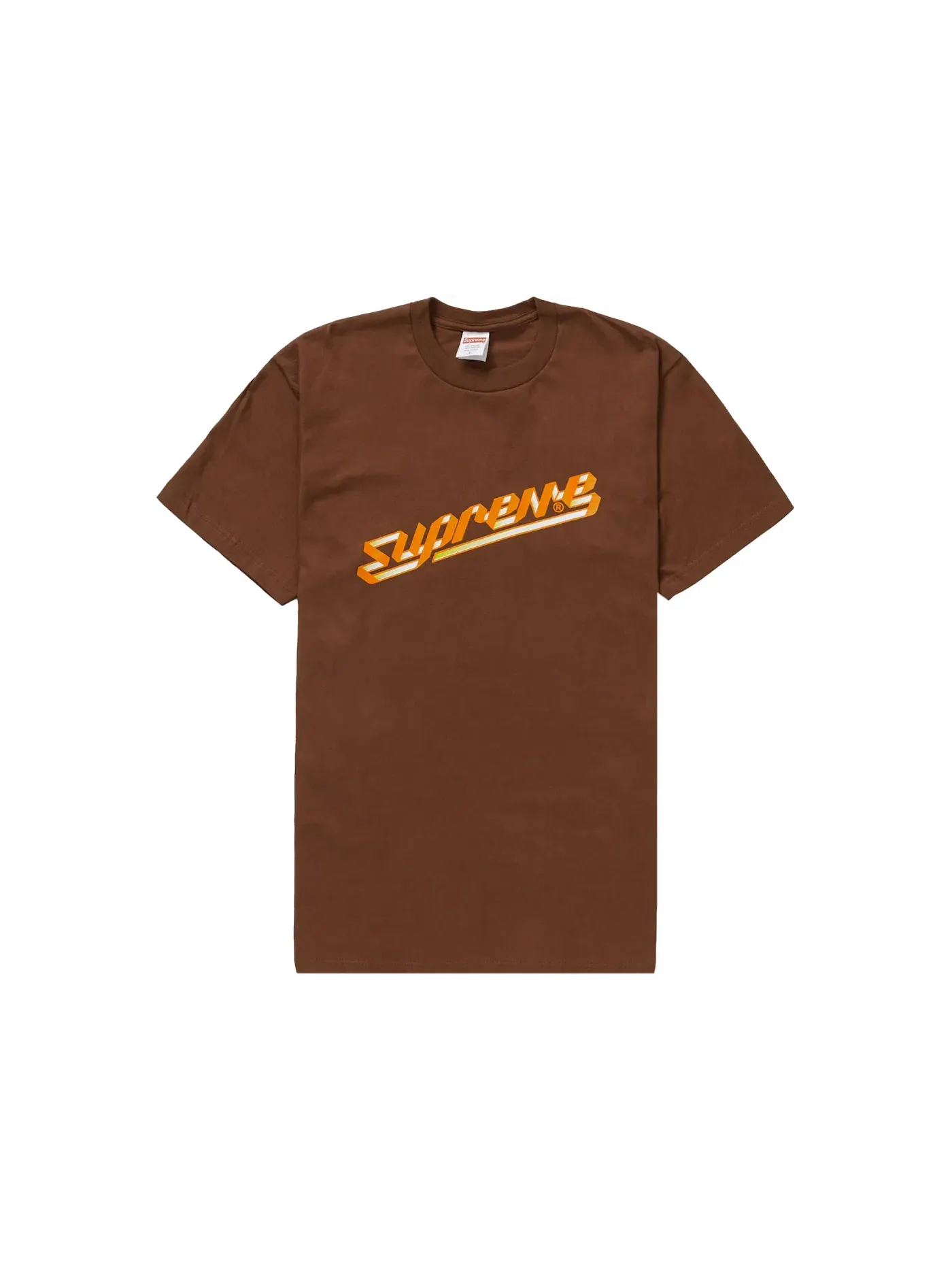 Мужская футболка Supreme Banner Tee (FW23) — изображение 1 из 1, коричневый