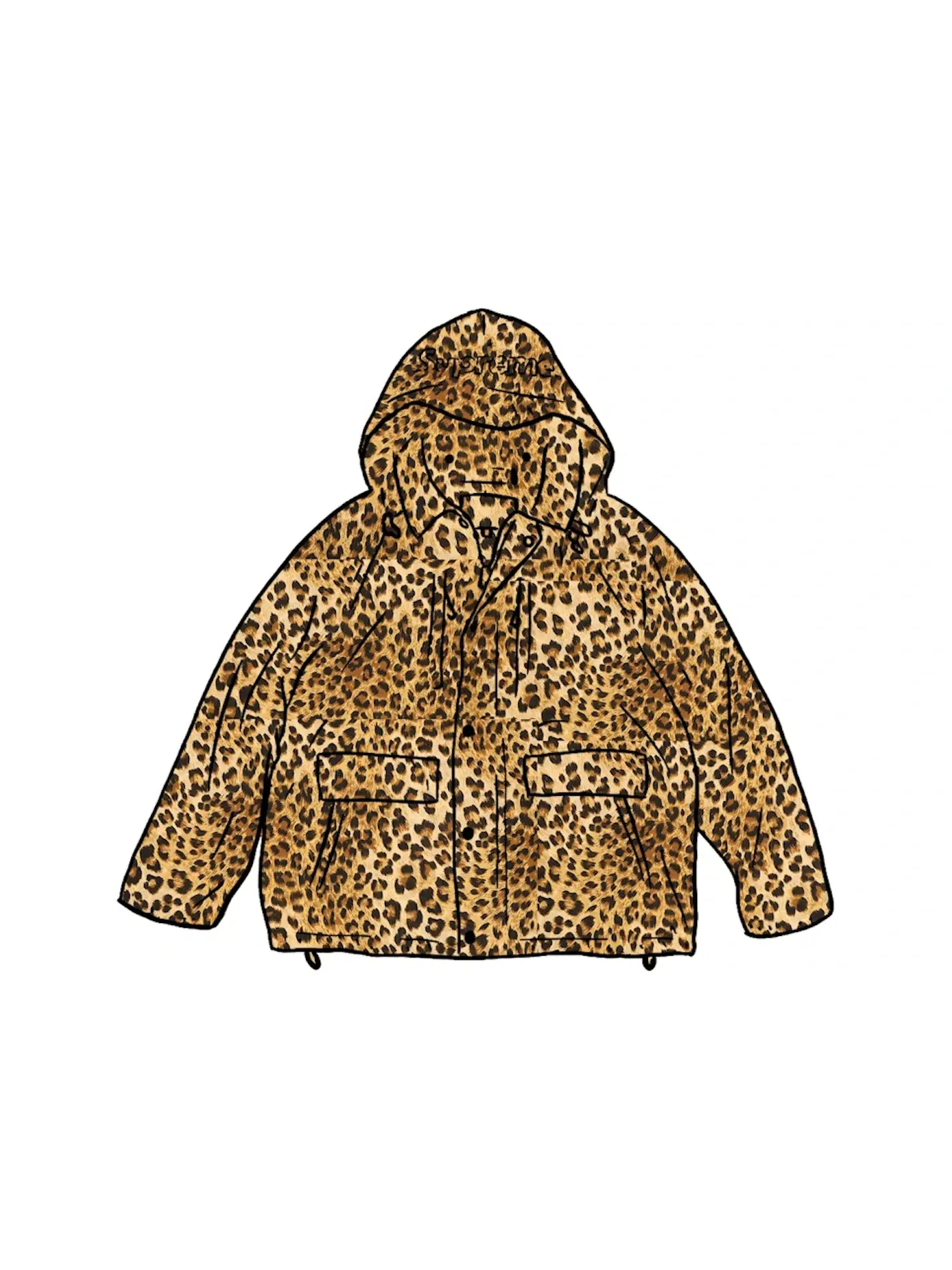 Мужская куртка-полевик с принтом Field Jacket Supreme — изображение 1 из 1, леопардовый