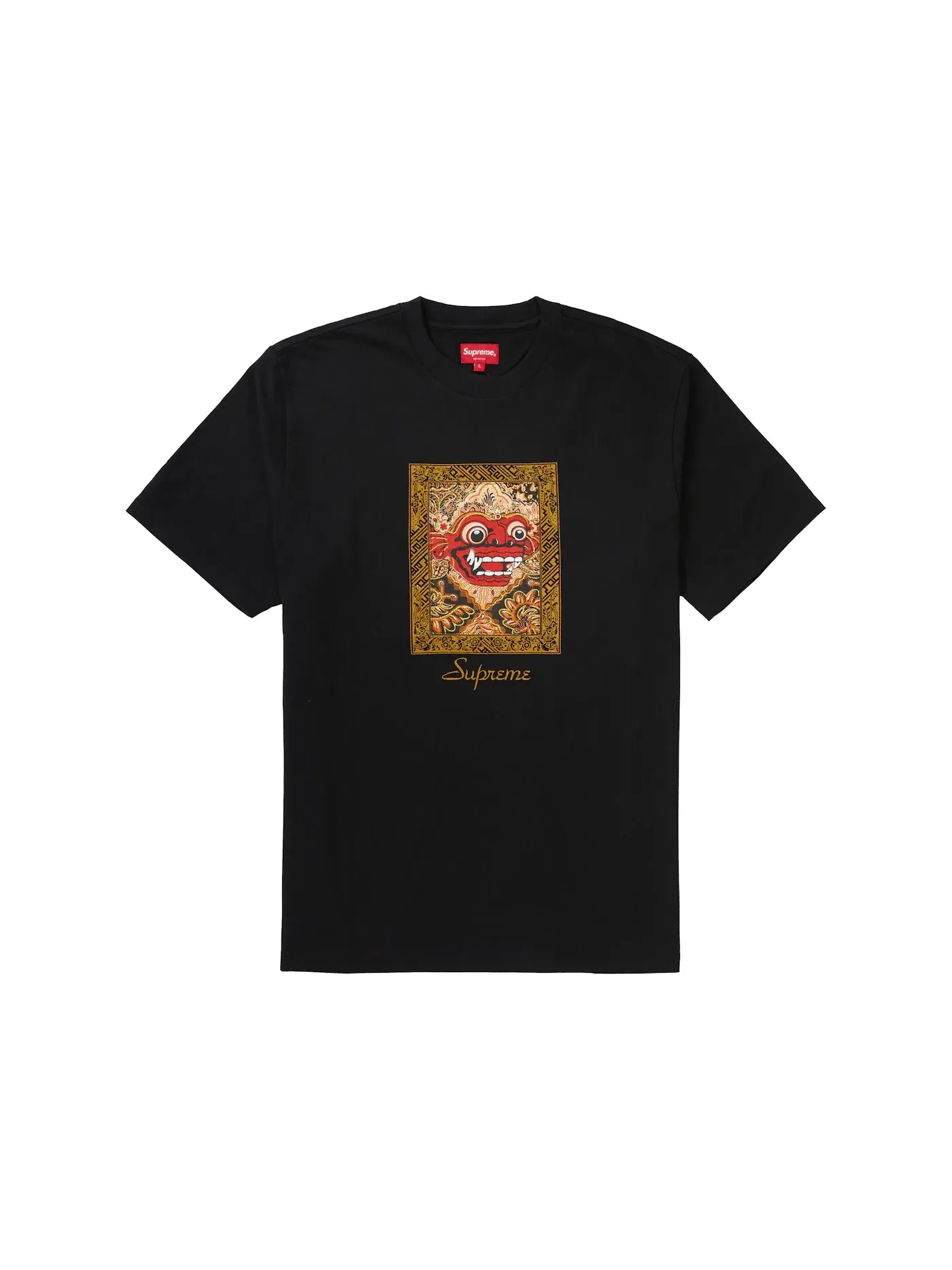 Мужская футболка с принтом Supreme — изображение 1 из 1, черный