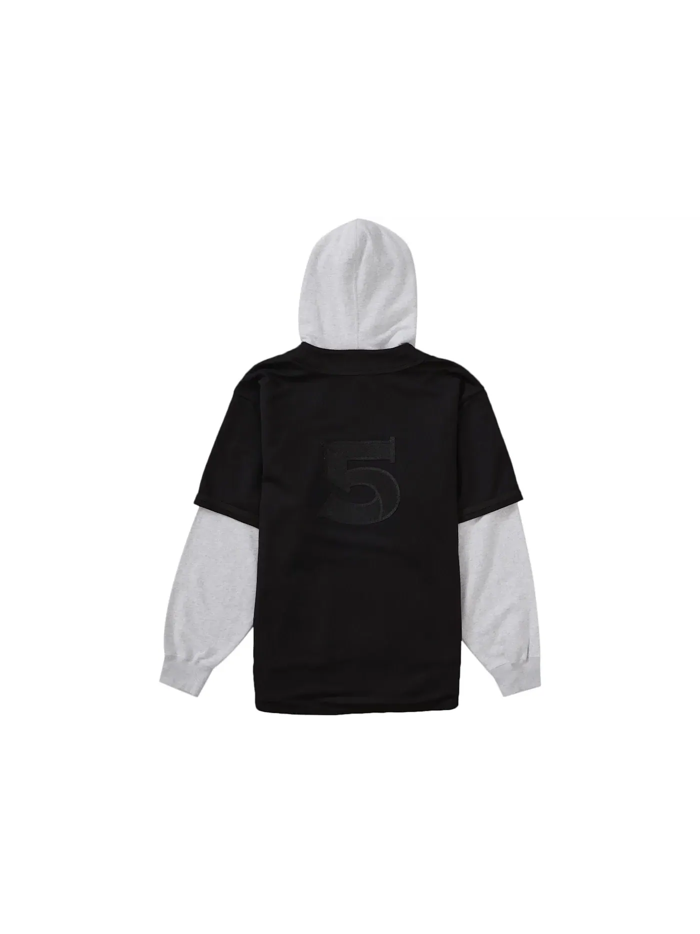 Мужская худи с капюшоном и принтом Supreme Hooded Sweatshirt — изображение 2 из 2, черный