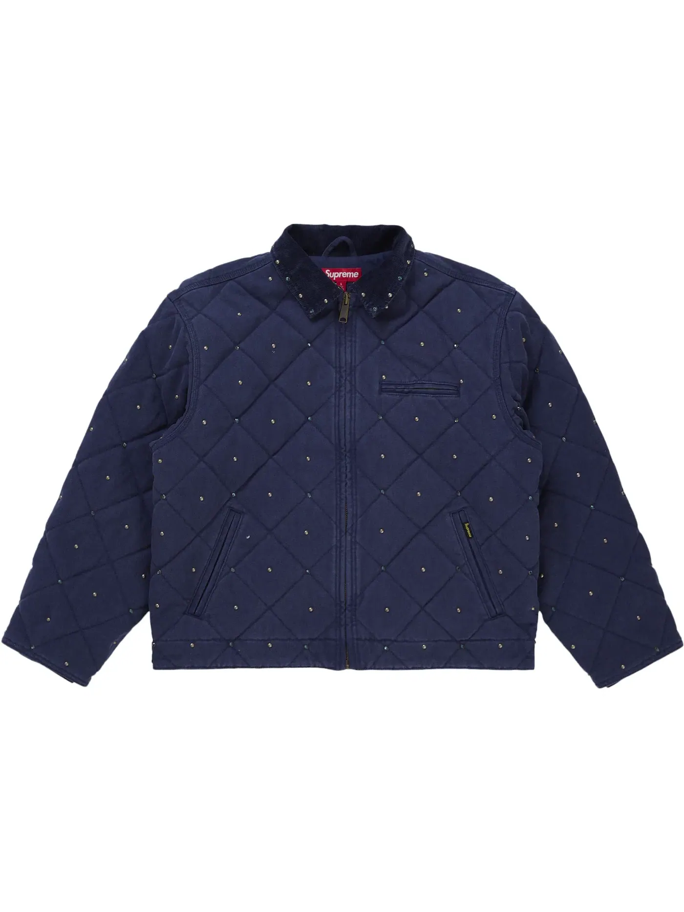 Мужская куртка стеганая Simon Quilted Work Jacket Supreme — изображение 1 из 1, темно-синий