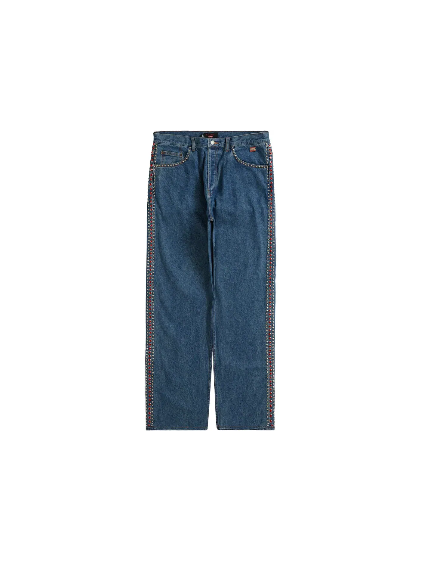 Мужские джинсы с шипами Supreme B.B. Simon Studded Regular Jean — изображение 1 из 3, синий