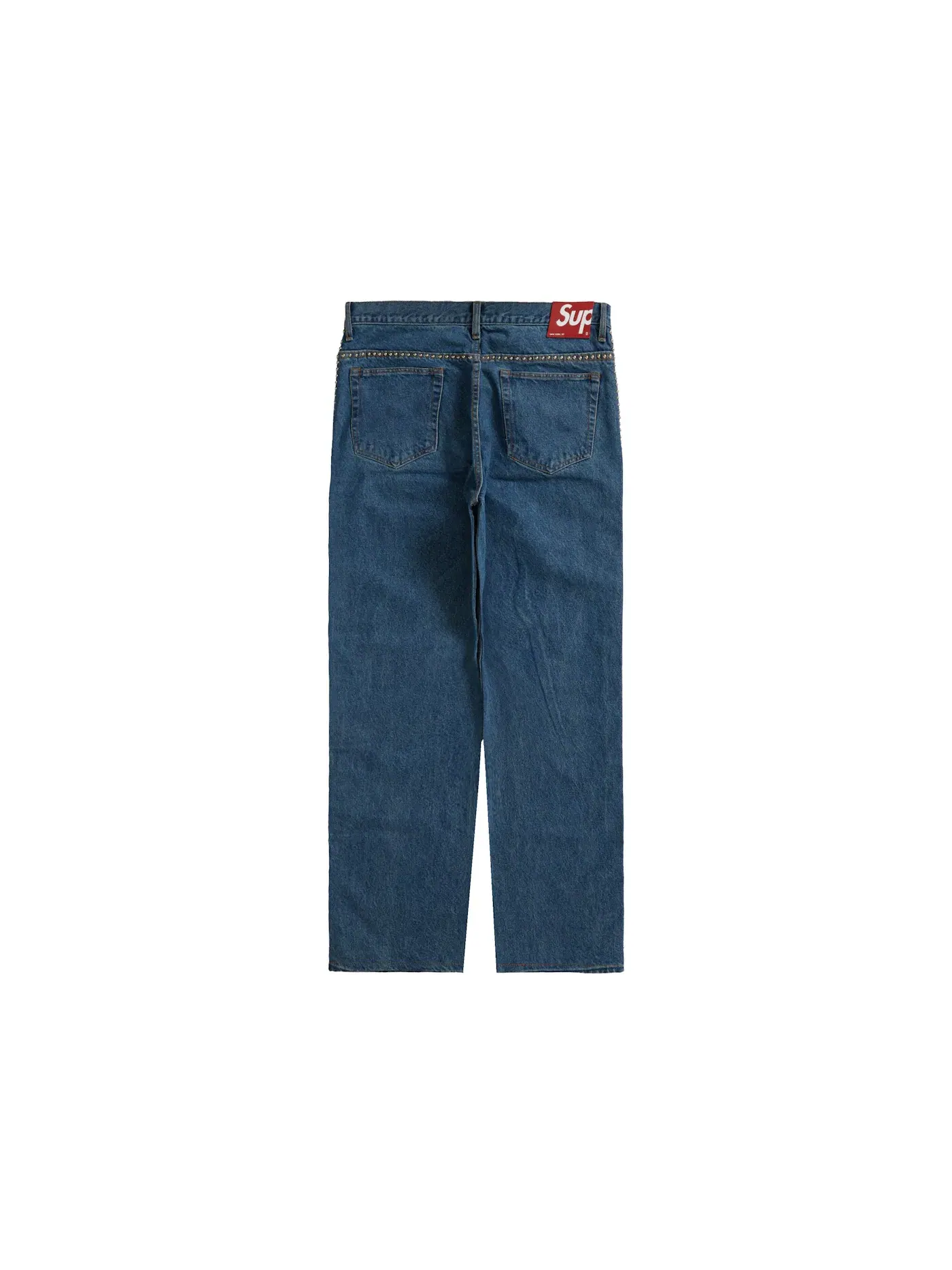 Мужские джинсы с шипами Supreme B.B. Simon Studded Regular Jean — изображение 2 из 3, синий