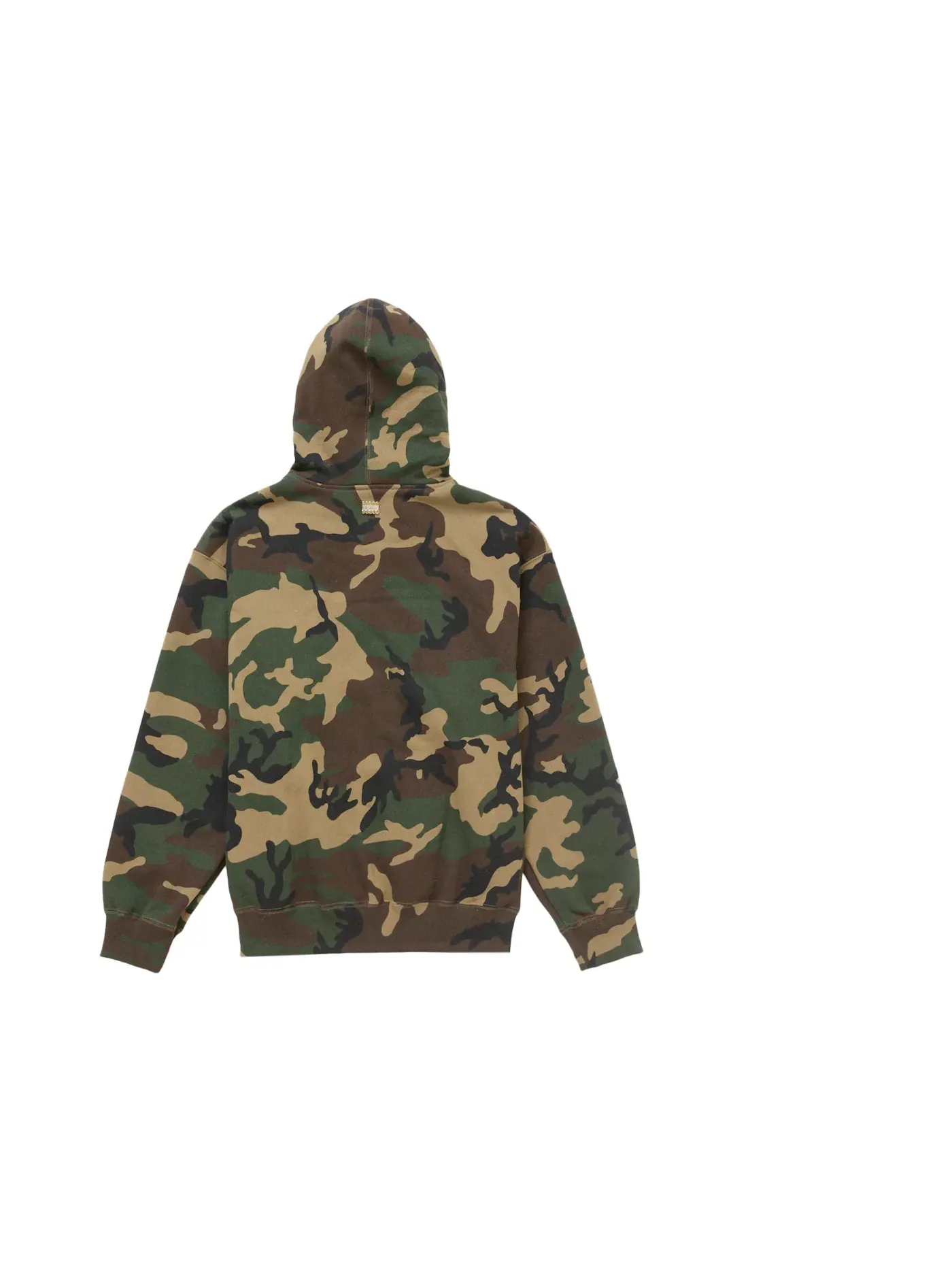 Мужская худи на молнии с камуфляжным принтом Supreme, Woodland Camo — изображение 2 из 2