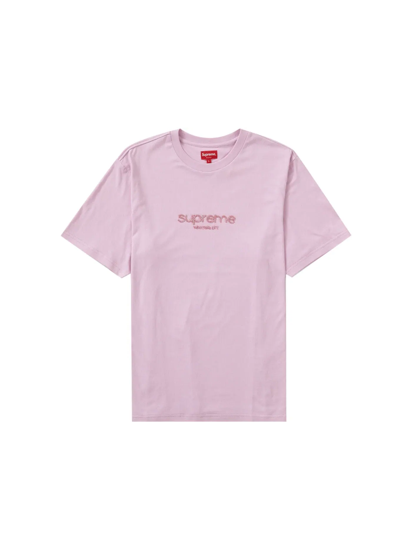 Мужская футболка Supreme с принтом Top — изображение 1 из 1, розовый