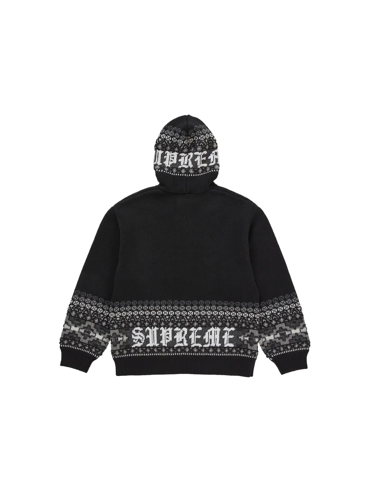 Мужское худи с бисером Supreme Sweater — изображение 2 из 2, черный