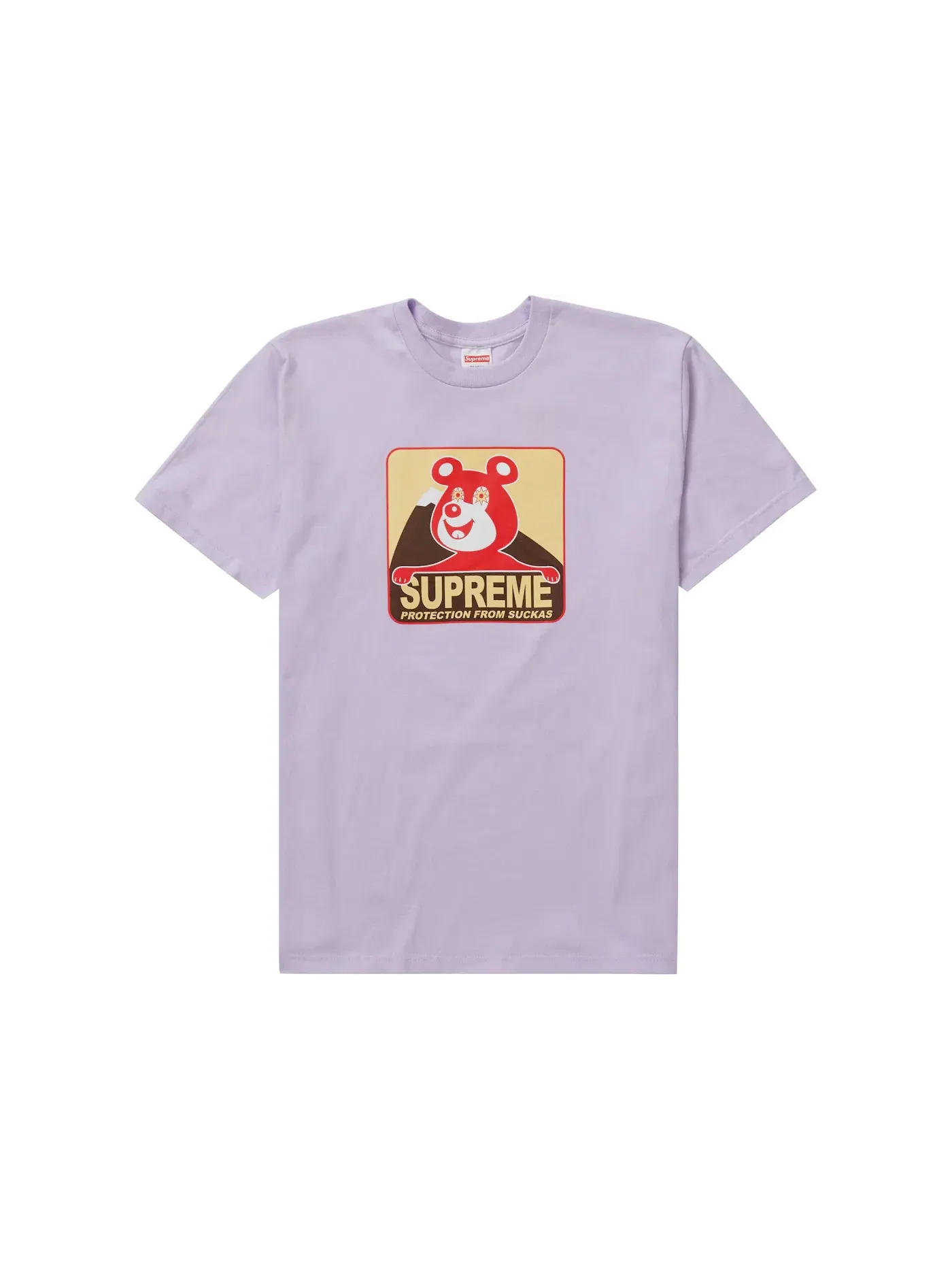 Мужская футболка с принтом Supreme Tee — изображение 1 из 1, светлый фиолетовый