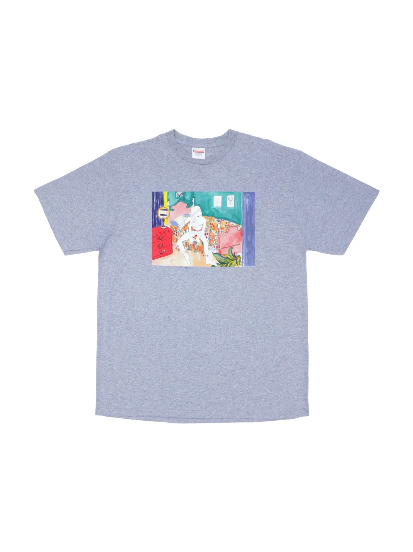 Мужская футболка Supreme Tee — изображение 1 из 1, серый