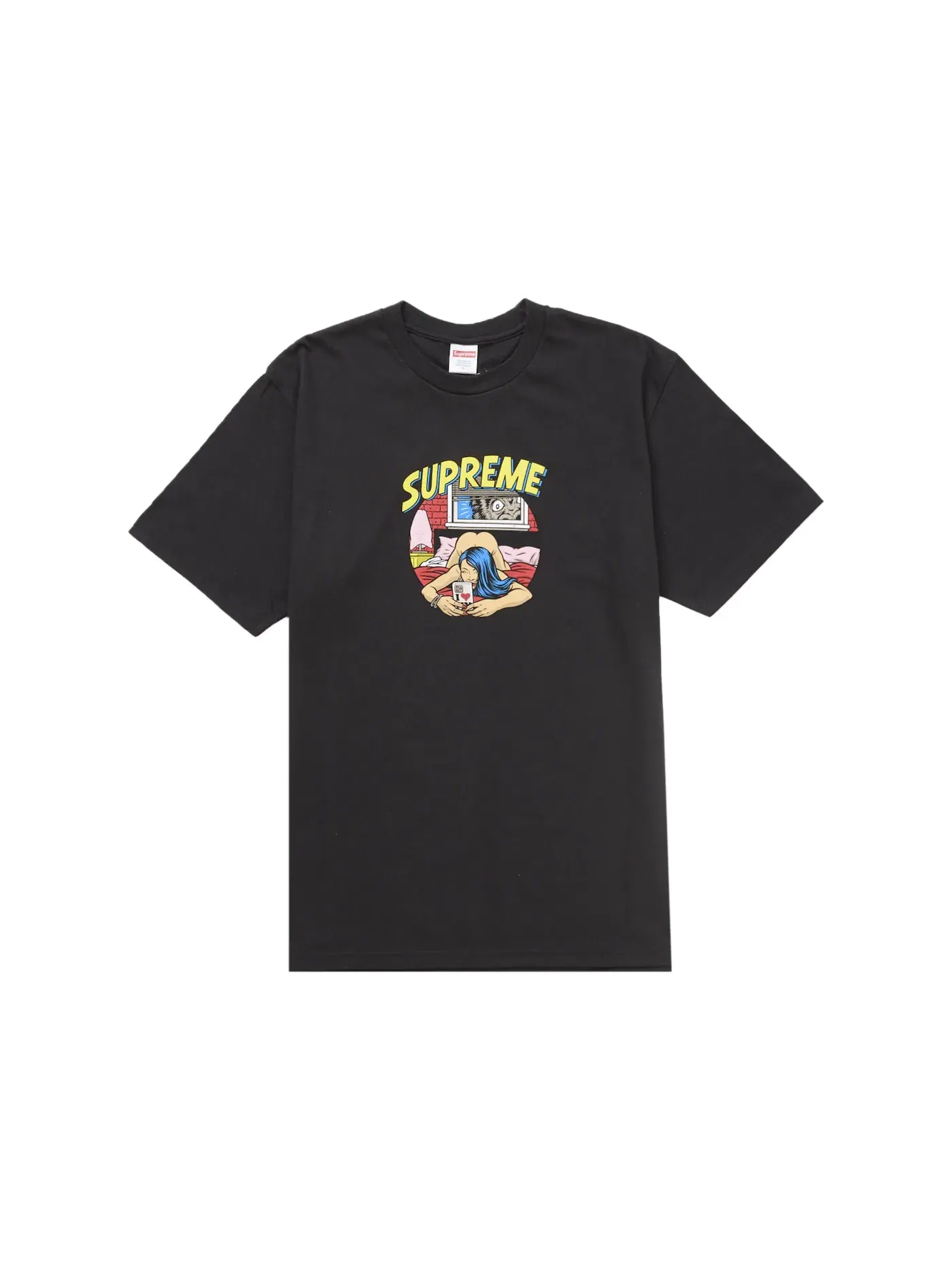 Мужская футболка с принтом Supreme Bedroom Tee (SS25) Black — изображение 1 из 1, черный
