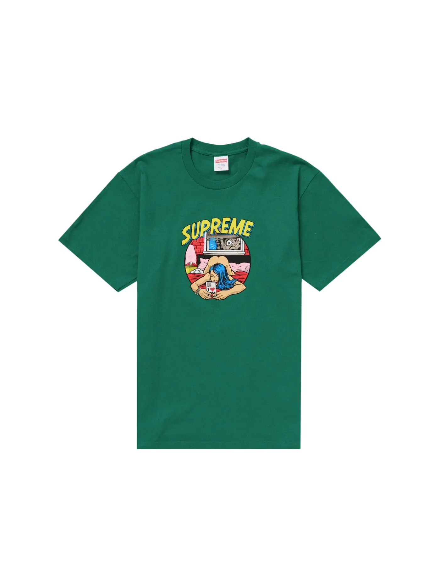 Мужская футболка с принтом Supreme Tee (SS25) — изображение 1 из 1, зеленый