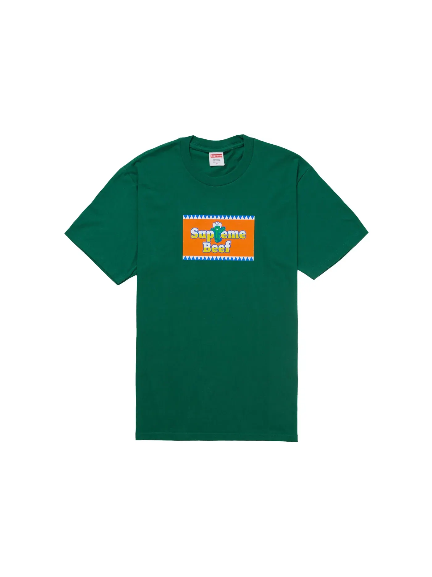 Мужская футболка с принтом Supreme Tee — изображение 1 из 1, зеленый