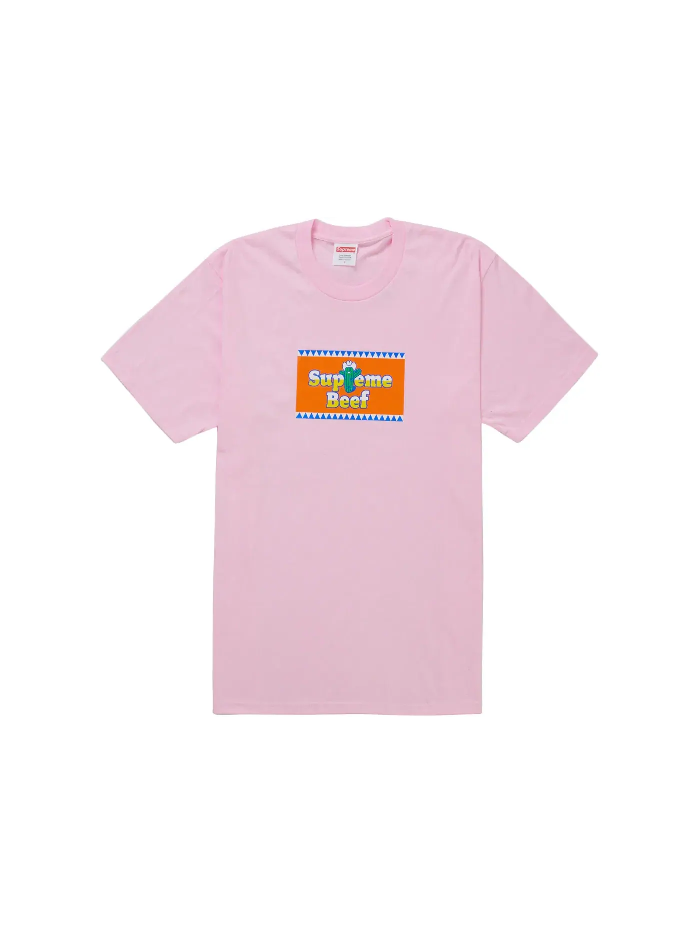 Мужская футболка с принтом Supreme Tee — изображение 1 из 1, розовый