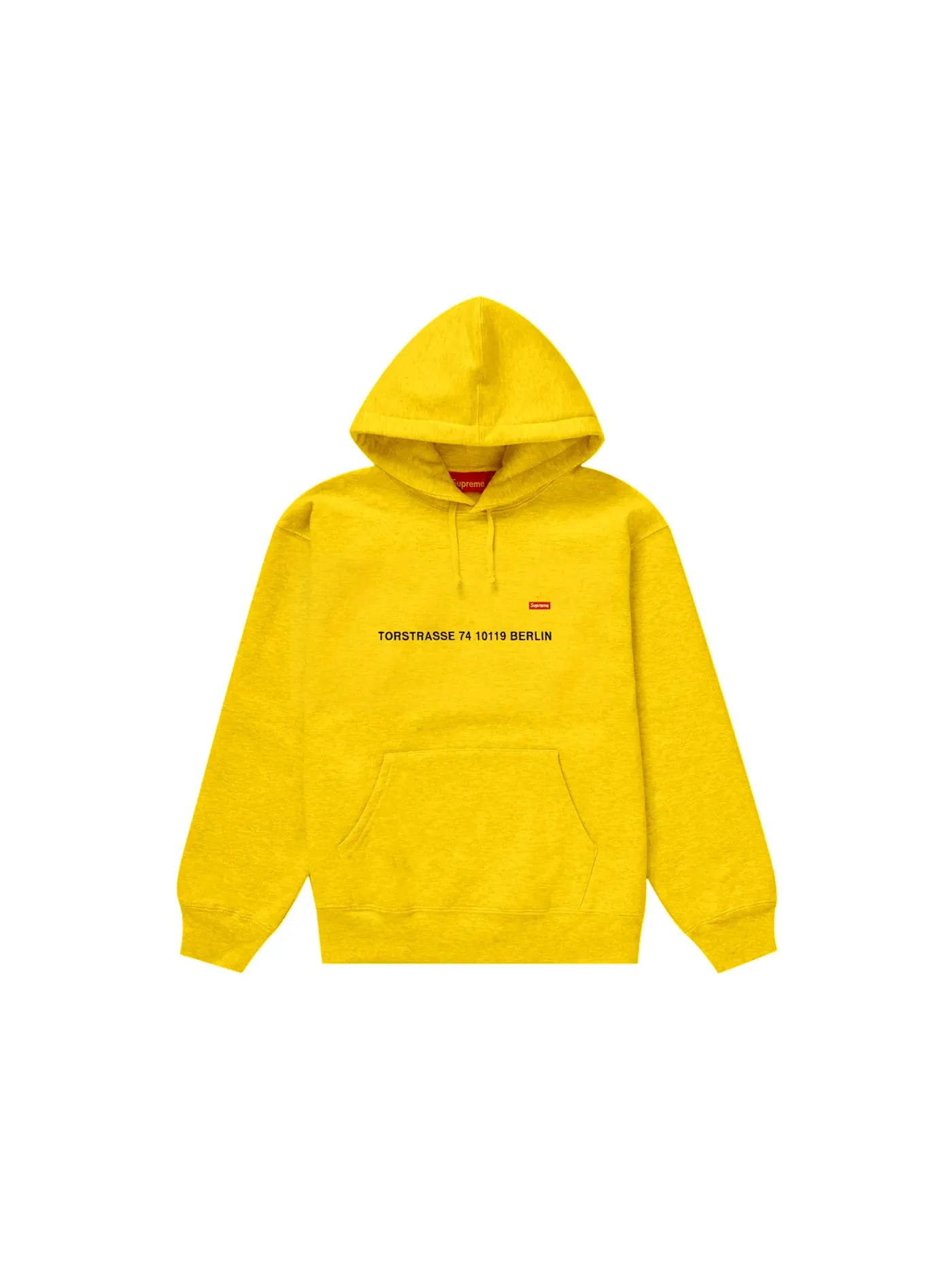 Мужская худи с принтом Supreme Sweatshirt (Berlin Shop) — изображение 1 из 1, желтый