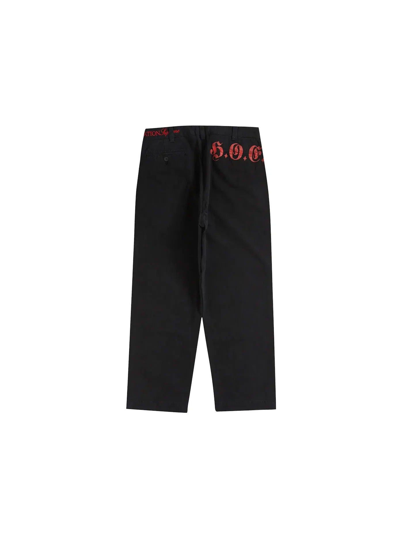 Мужские брюки с принтом Supreme Bernadette Corporation Old English Chino Pant — изображение 2 из 2, черный