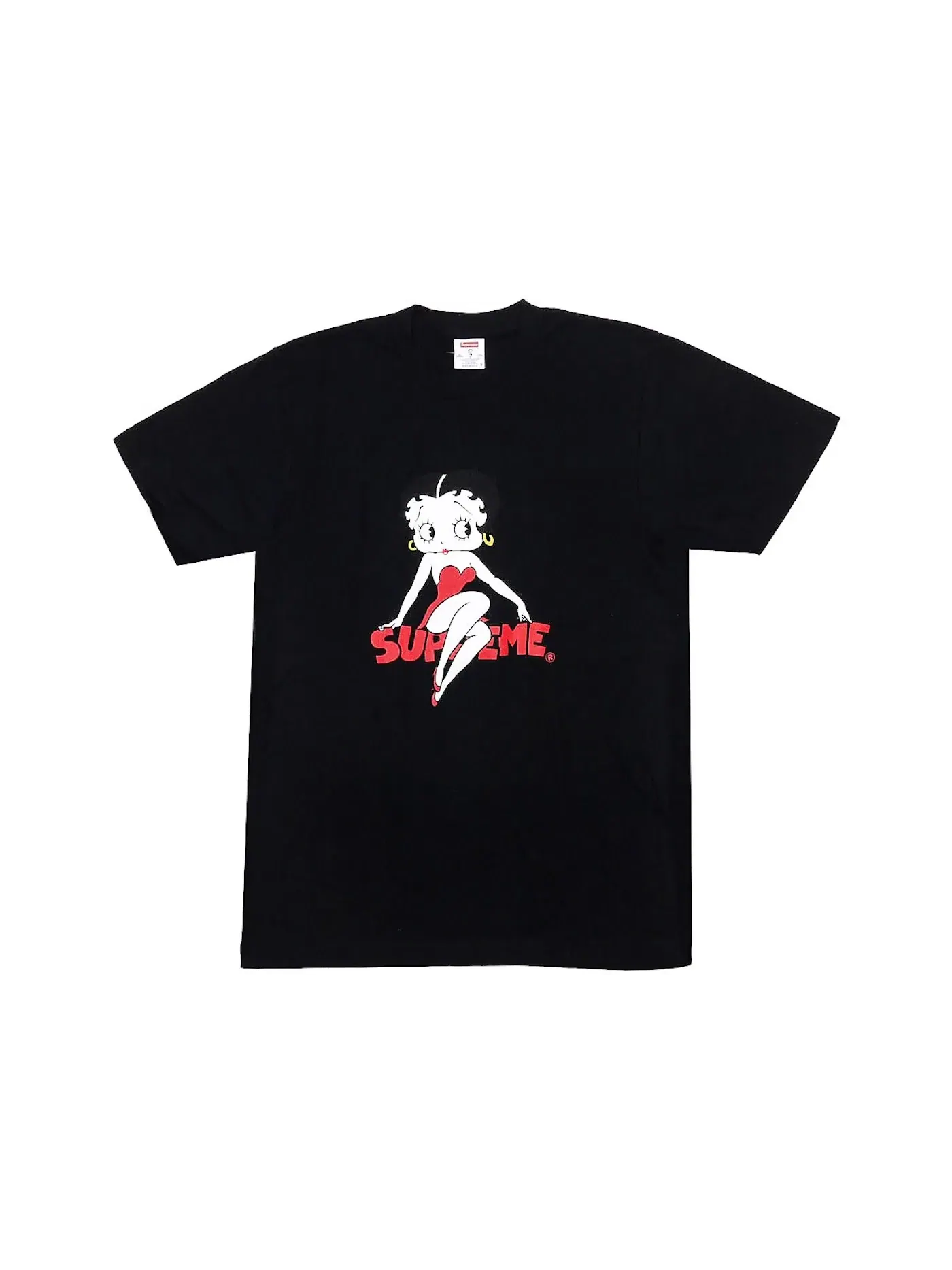 Мужская футболка с принтом Supreme Betty Boop Tee — изображение 1 из 1, черный