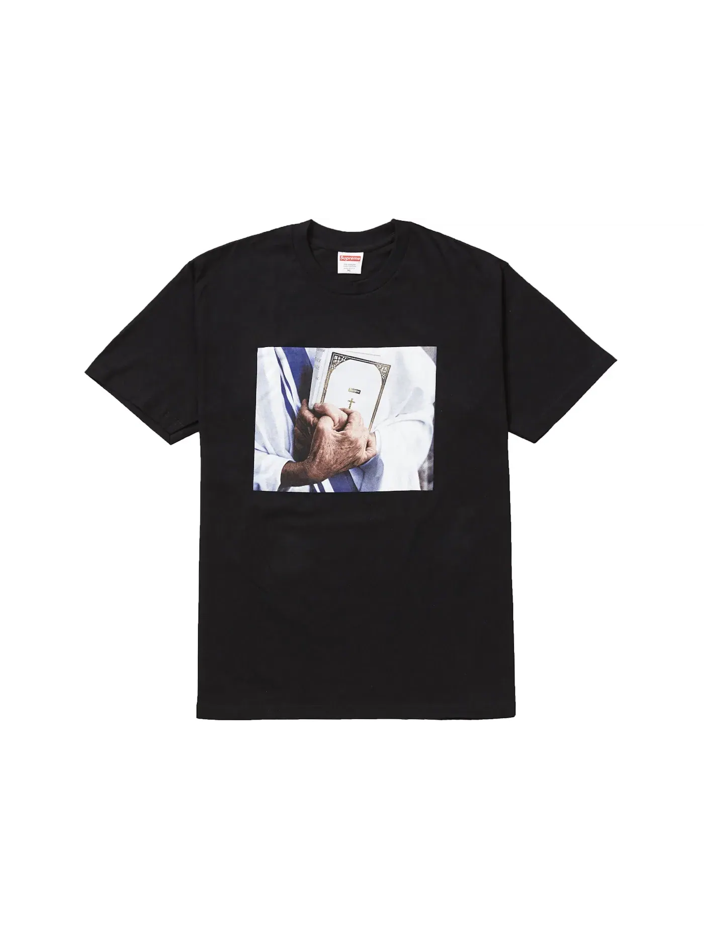 Мужская футболка с принтом Bible Tee Supreme — изображение 1 из 1, черный