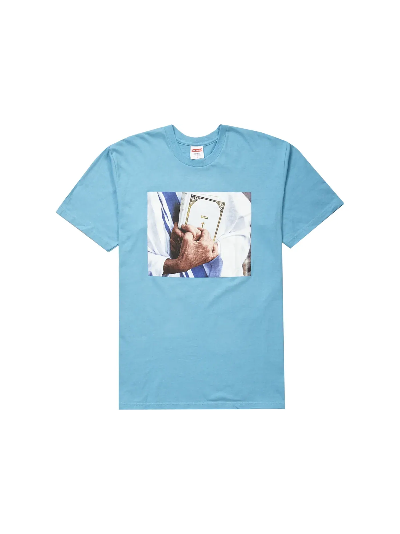 Мужская футболка с принтом Supreme Bible Tee Supreme — изображение 1 из 1, слат
