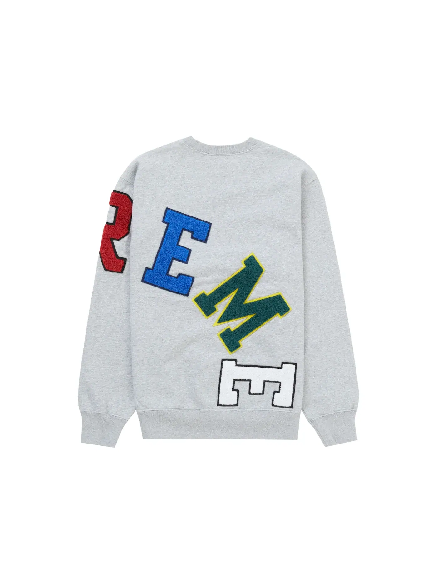 Мужской свитшот с принтом Crewneck Supreme — изображение 2 из 2, серый