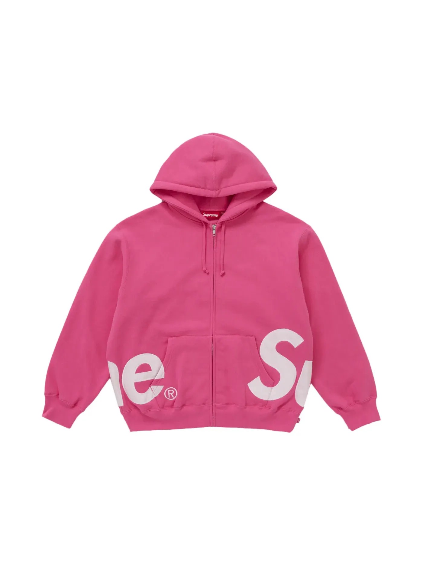 Мужская худи с принтом Big Logo Supreme — изображение 1 из 2, маджента