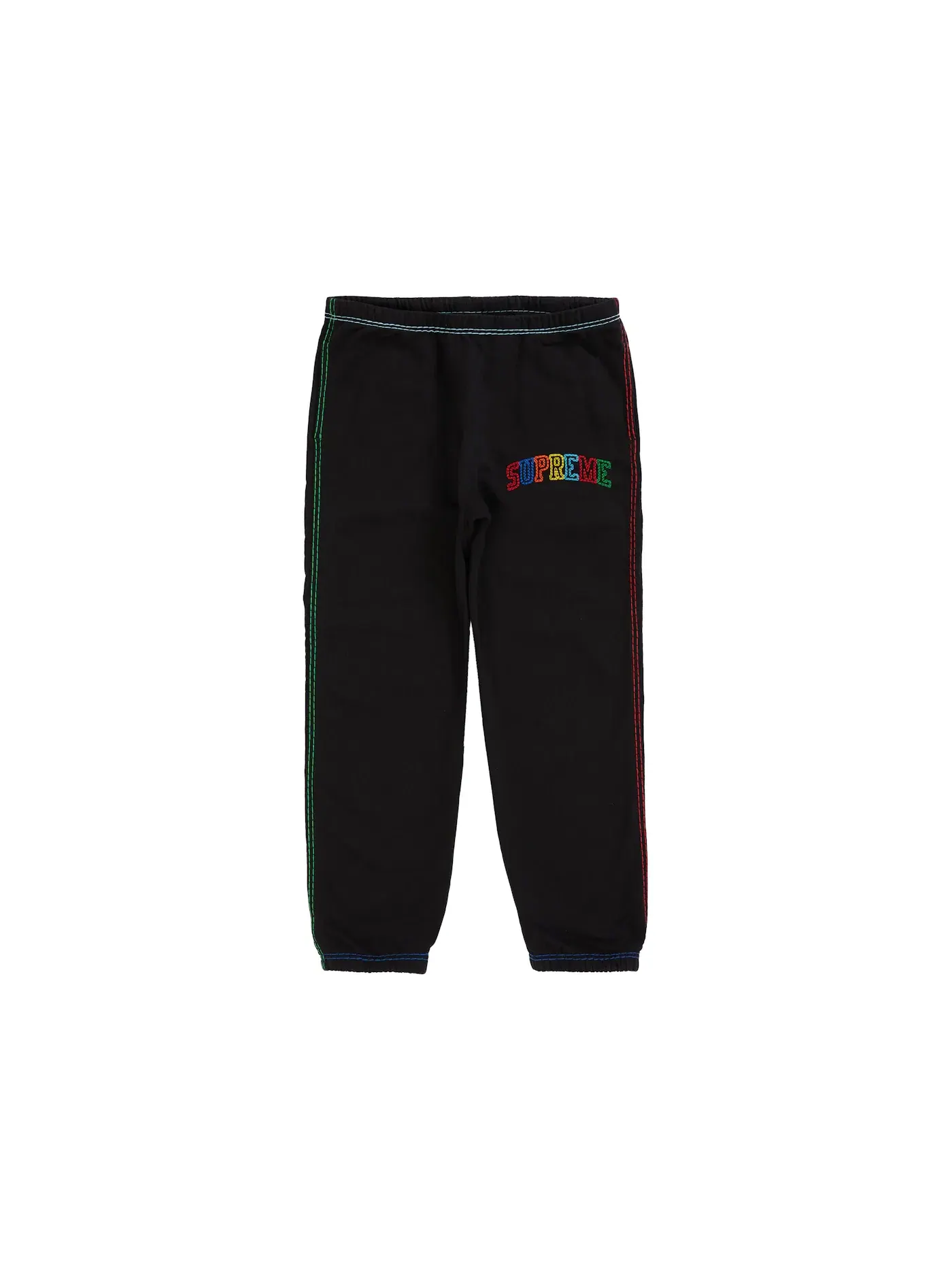 Мужские спортивные штаны с крупной строчкой Supreme Sweatpant — изображение 1 из 2, черный