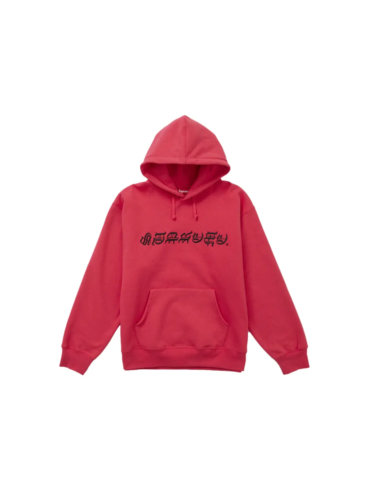 Мужская худи с принтом Supreme Blackletter Sweatshirt — изображение 1 из 1, арбузный