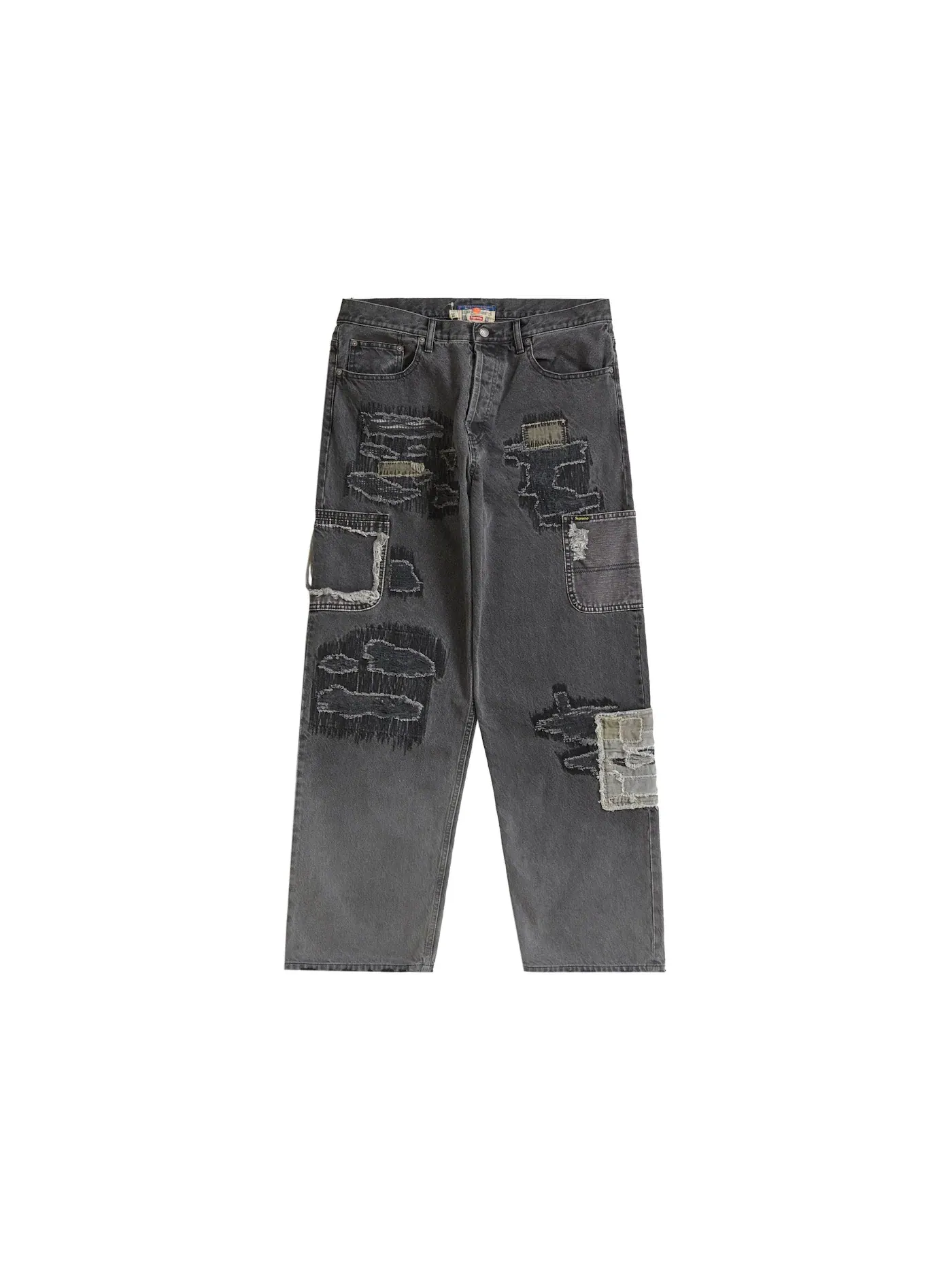 Мужские джинсы свободного кроя Supreme Mended Loose Fit Jean — изображение 1 из 2, черный