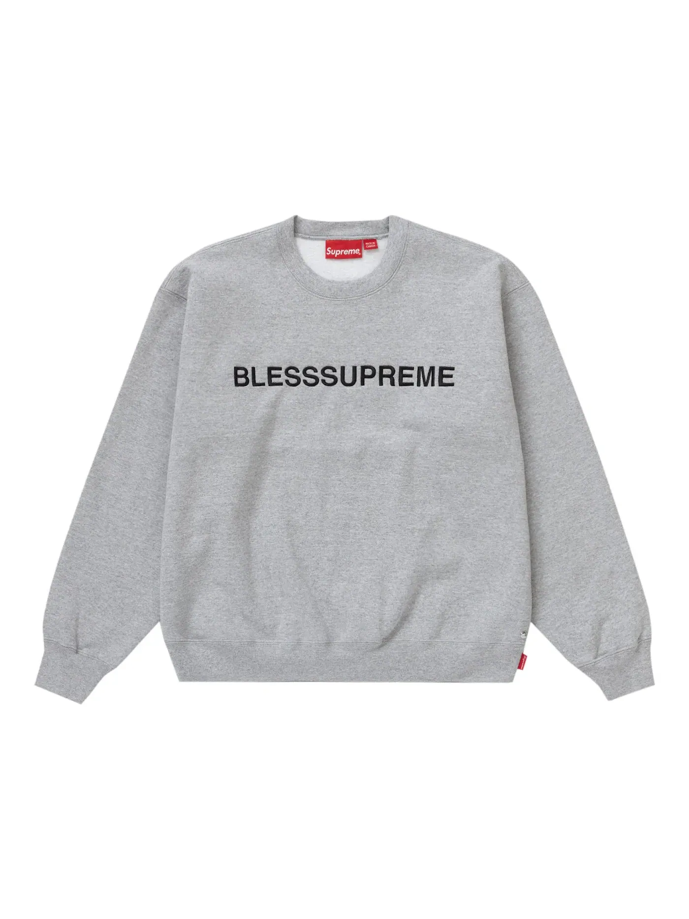 Мужской свитшот с круглым вырезом Supreme Crewneck — изображение 1 из 1, серый