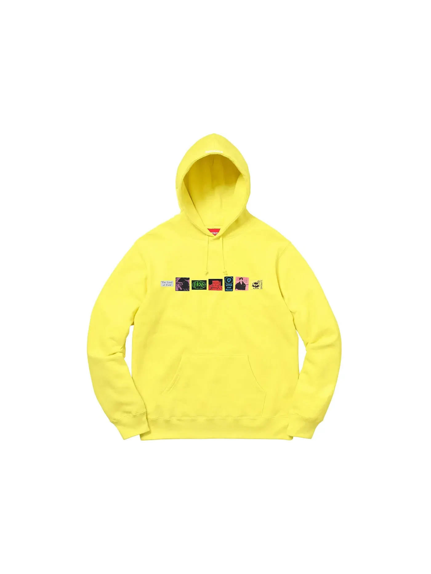 Мужской худи с принтом Supreme Sweatshirt — изображение 1 из 1, желтый