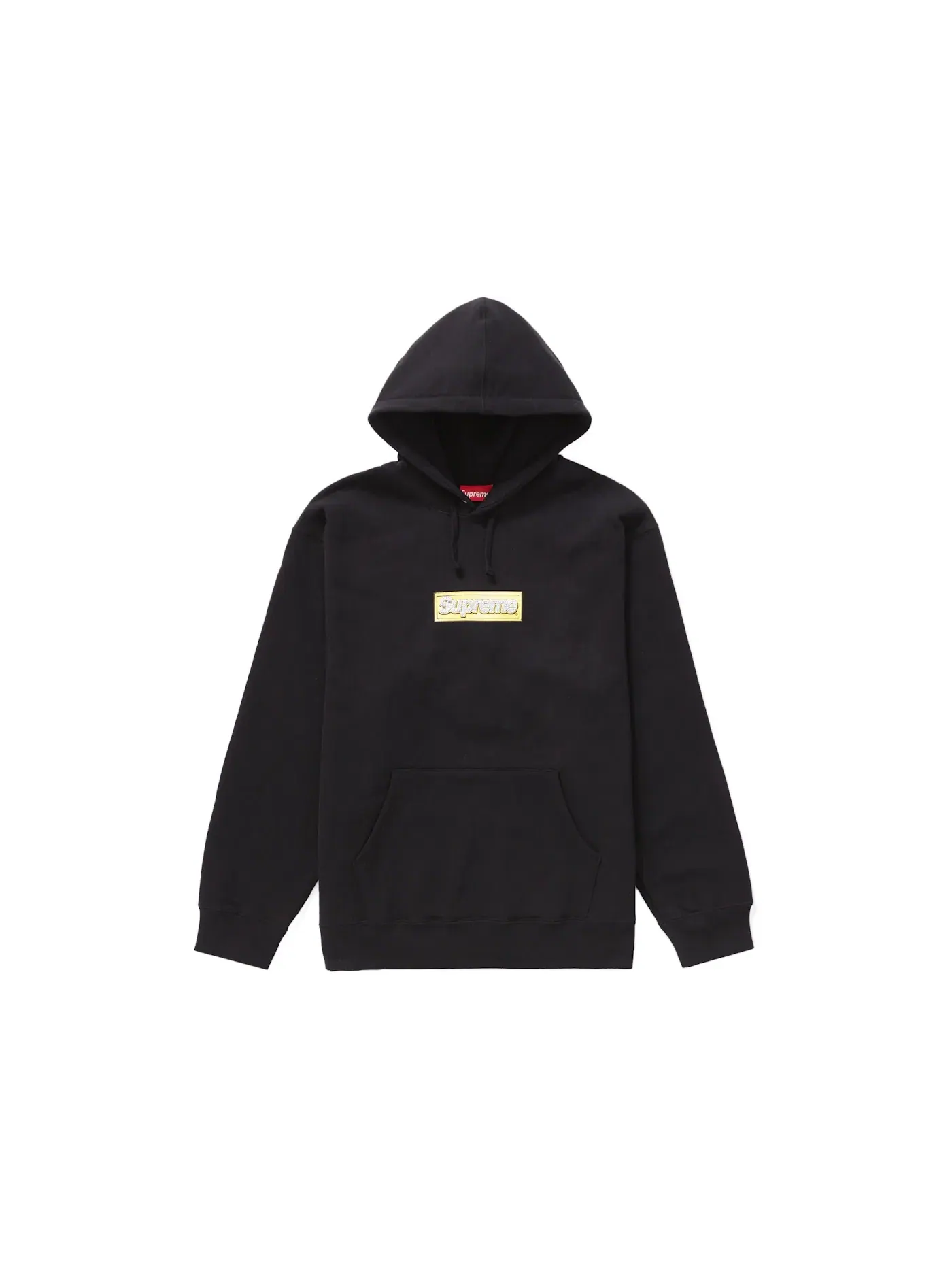 Мужской худи с принтом Bling Box Logo Supreme — изображение 1 из 1, черный