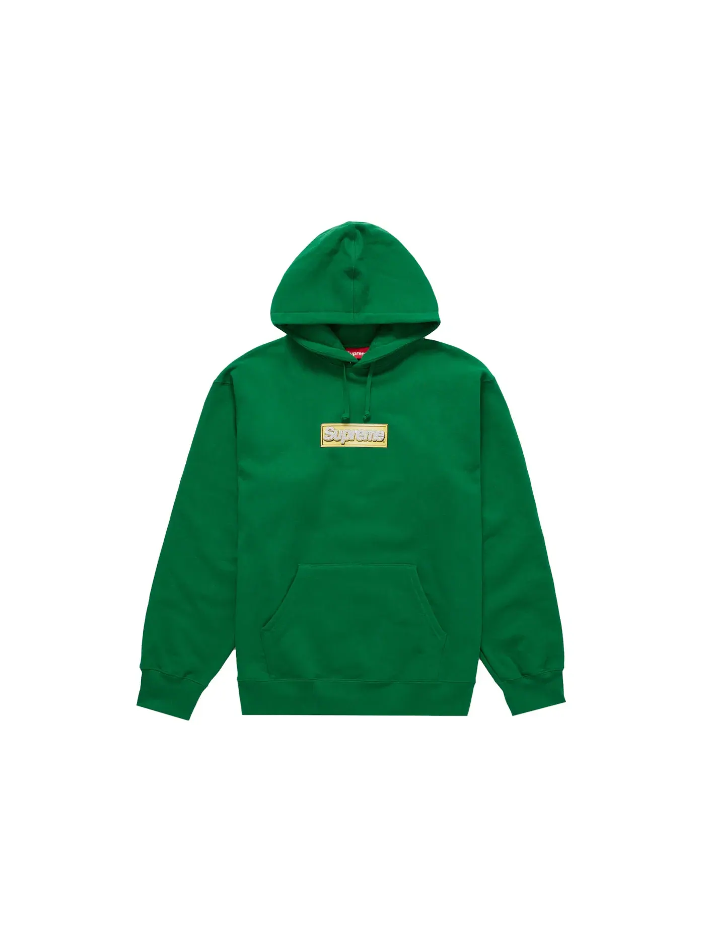 Мужская худи с блестящим логотипом Bling Box Logo Supreme — изображение 1 из 1, зеленый