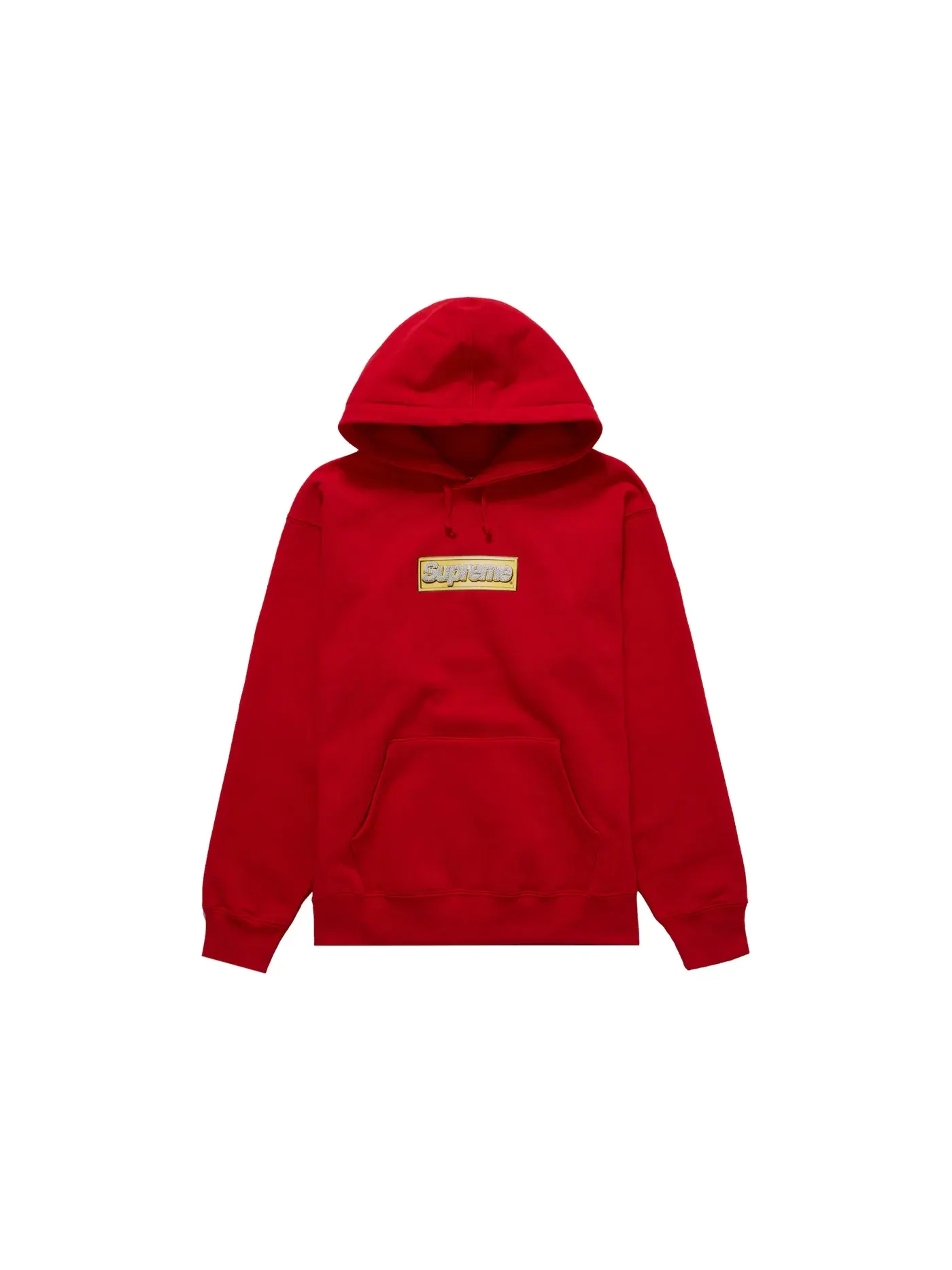 Мужская худи с принтом Bling Box Logo Supreme — изображение 1 из 1, красный