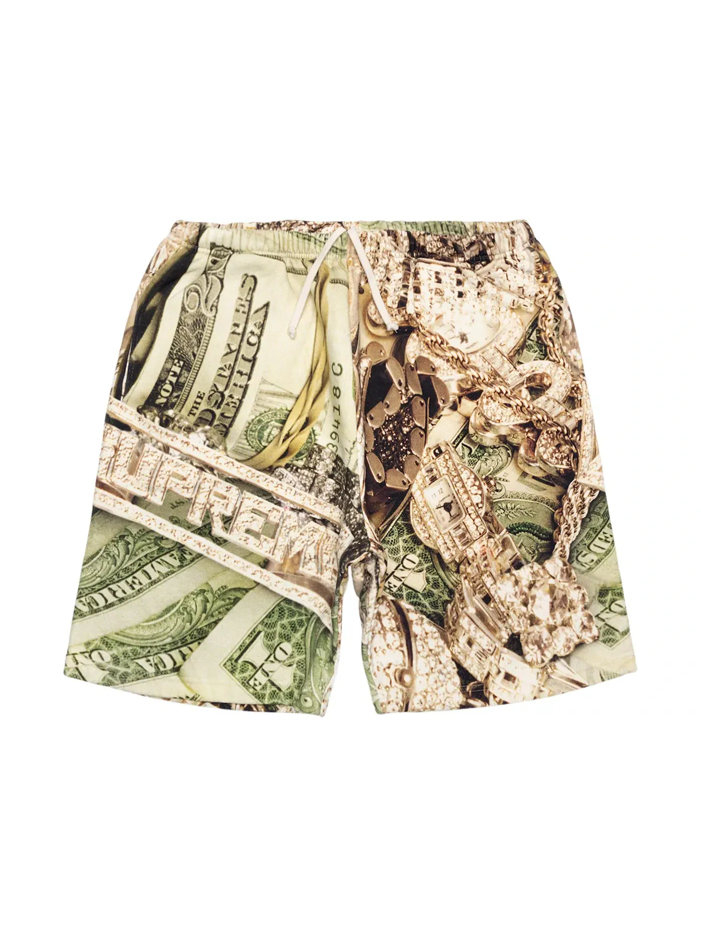 Мужские шорты с принтом Supreme Bling Sweatshort — изображение 1 из 2, зеленый