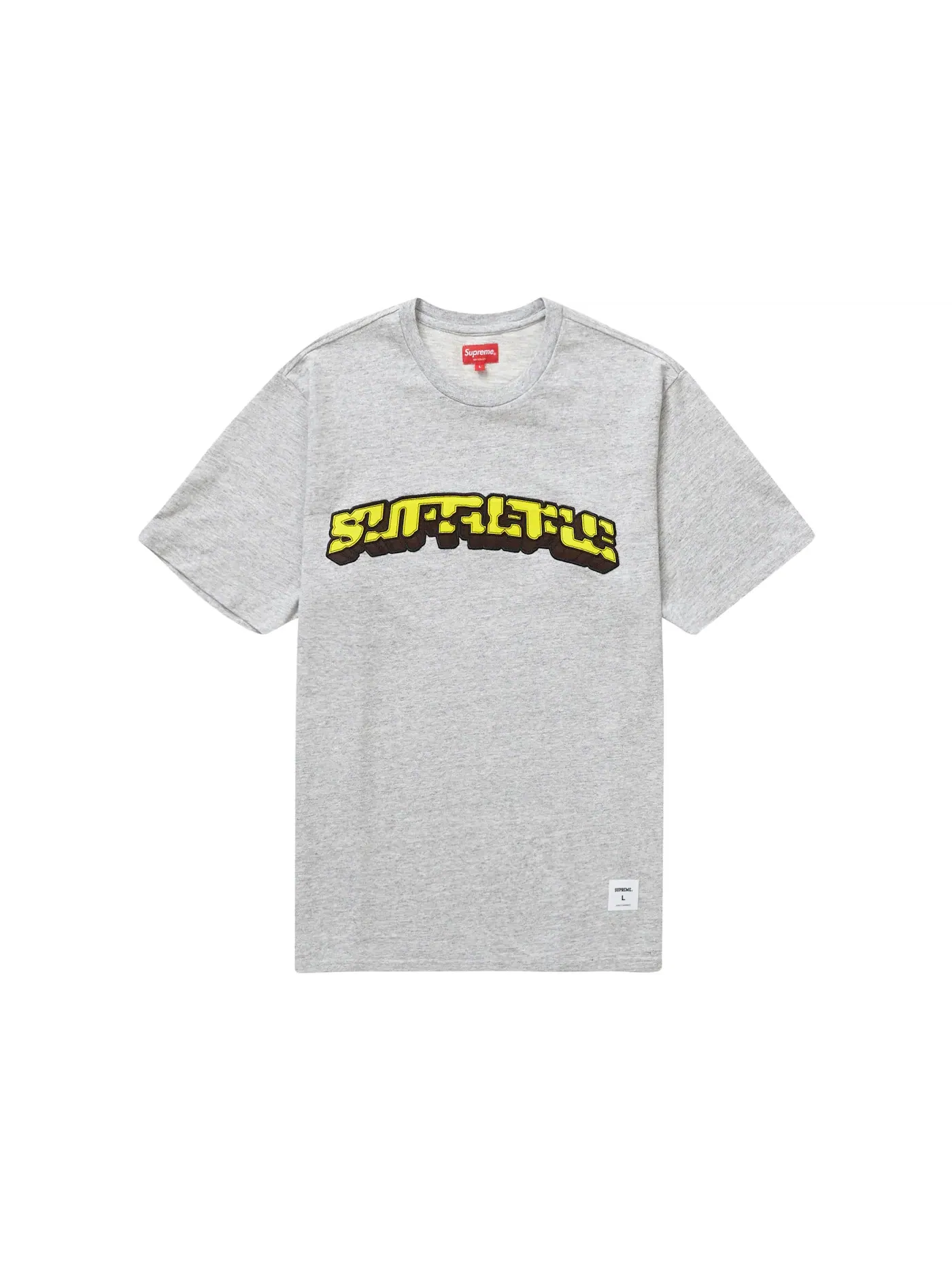 Мужская футболка с принтом Supreme Block Arc S/S Top — изображение 1 из 1, серый