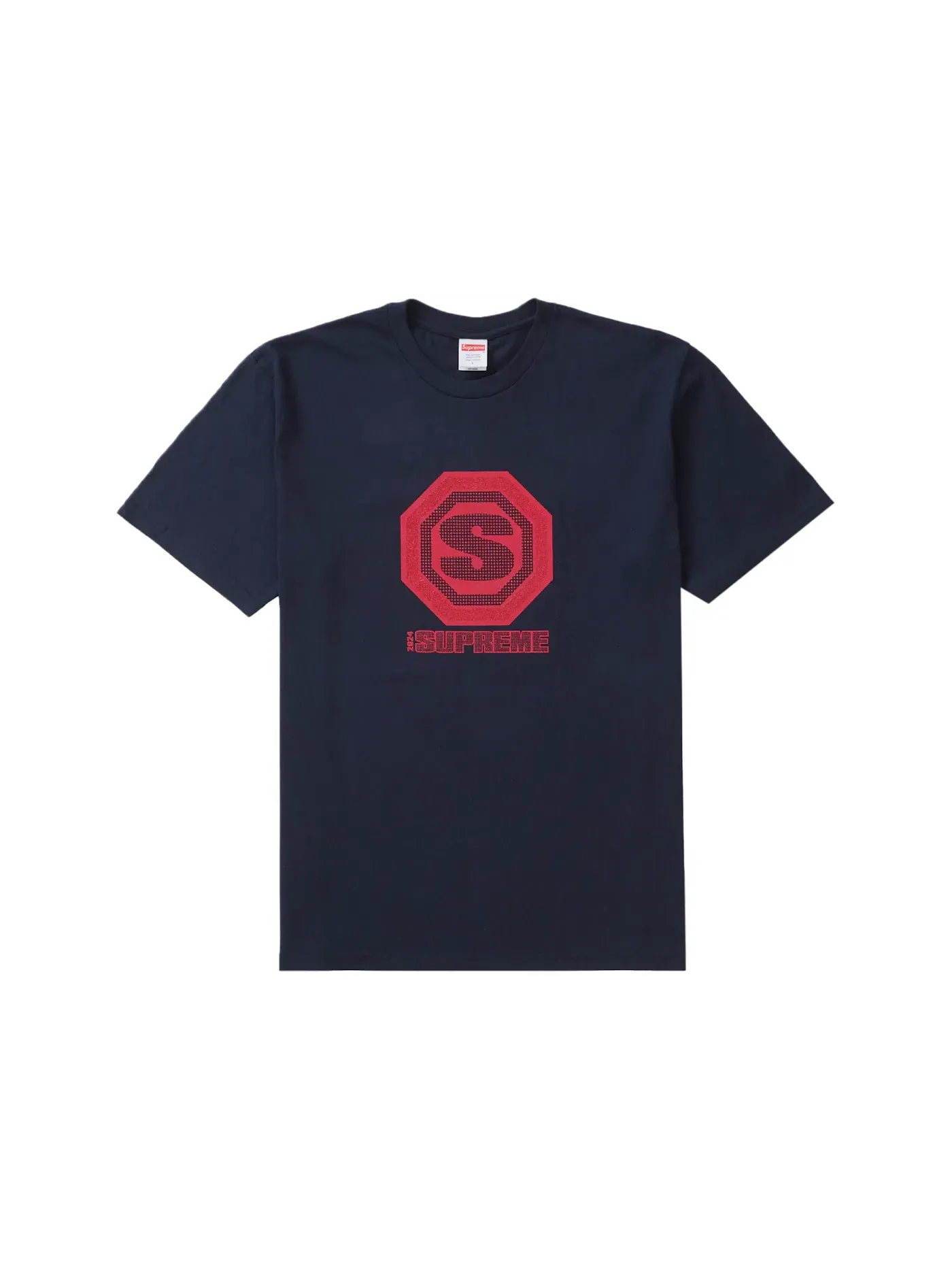 Мужская футболка Supreme Blockbuster Tee — изображение 1 из 2, темно-синий