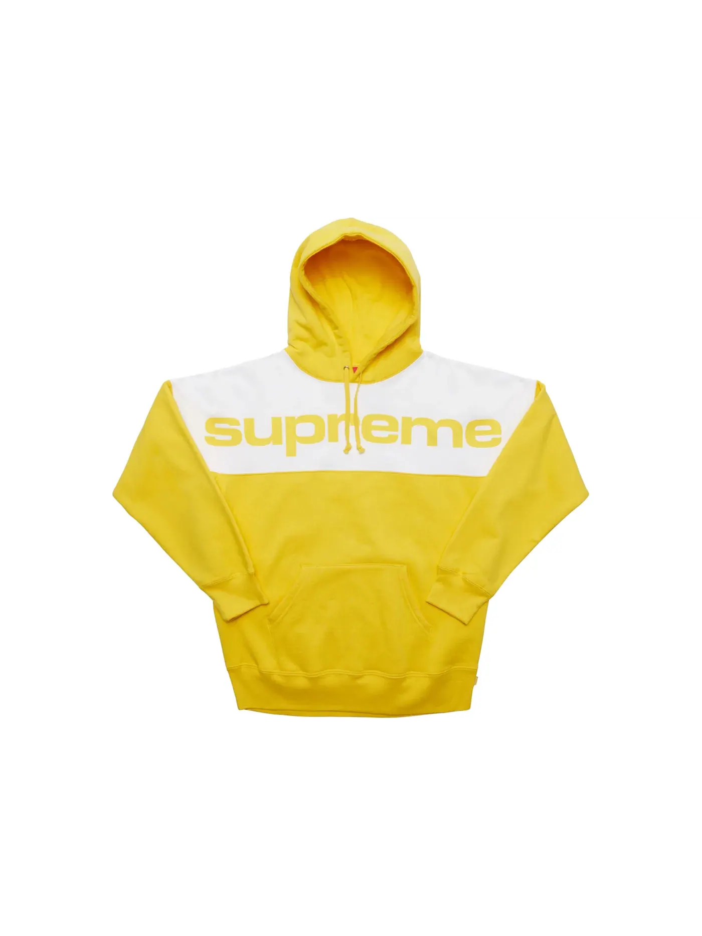 Мужская худи с принтом Supreme Hoodie — изображение 1 из 2, желтый