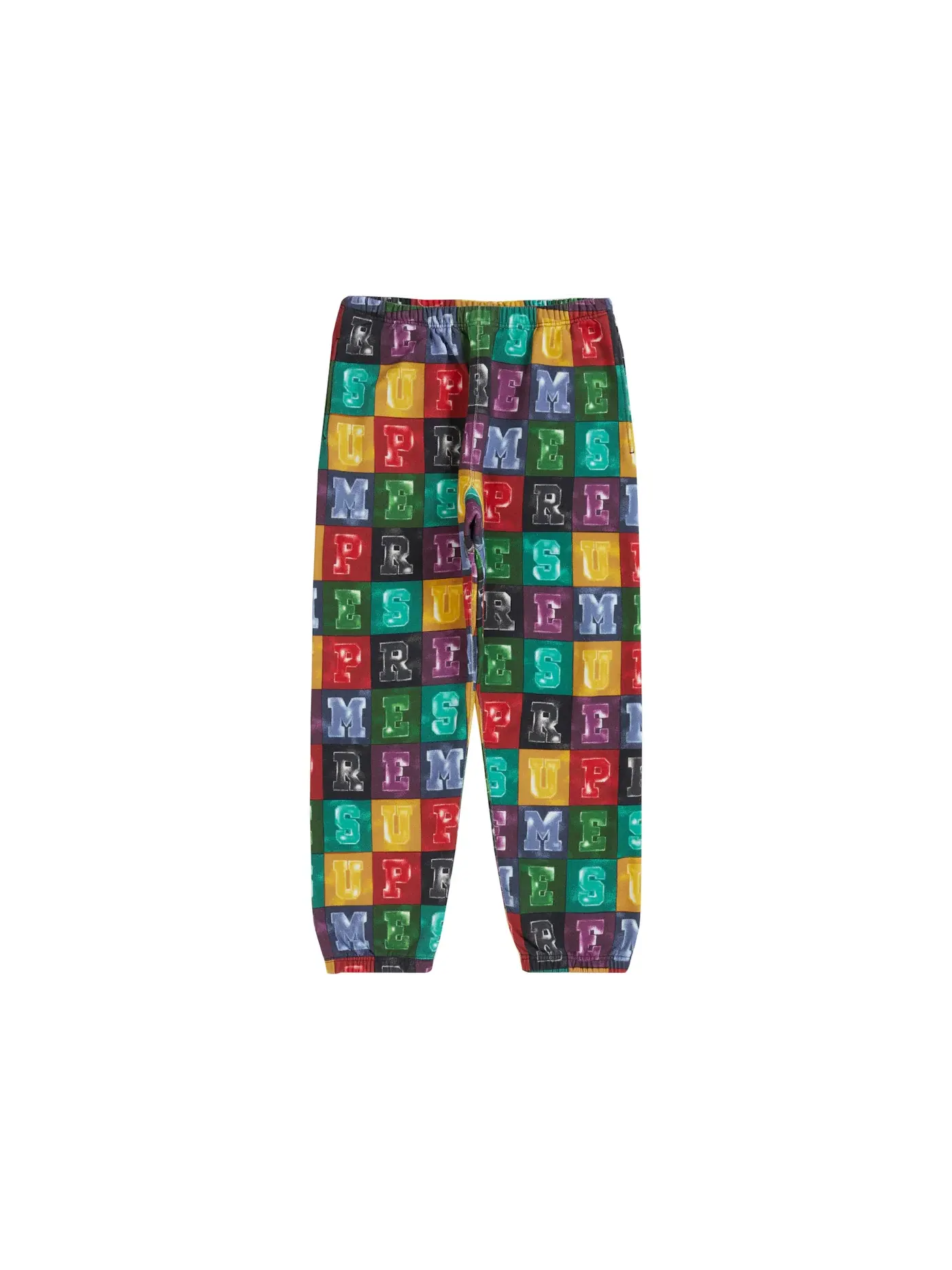Мужские спортивные штаны с принтом Sweatpant Supreme — изображение 1 из 2, мульти