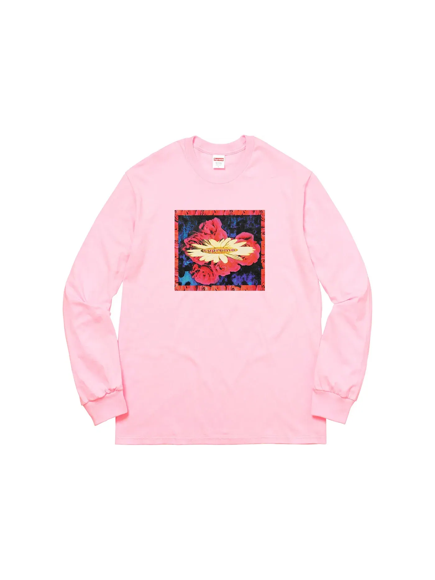 Мужская футболка с длинным рукавом Supreme Tee — изображение 1 из 1, розовый