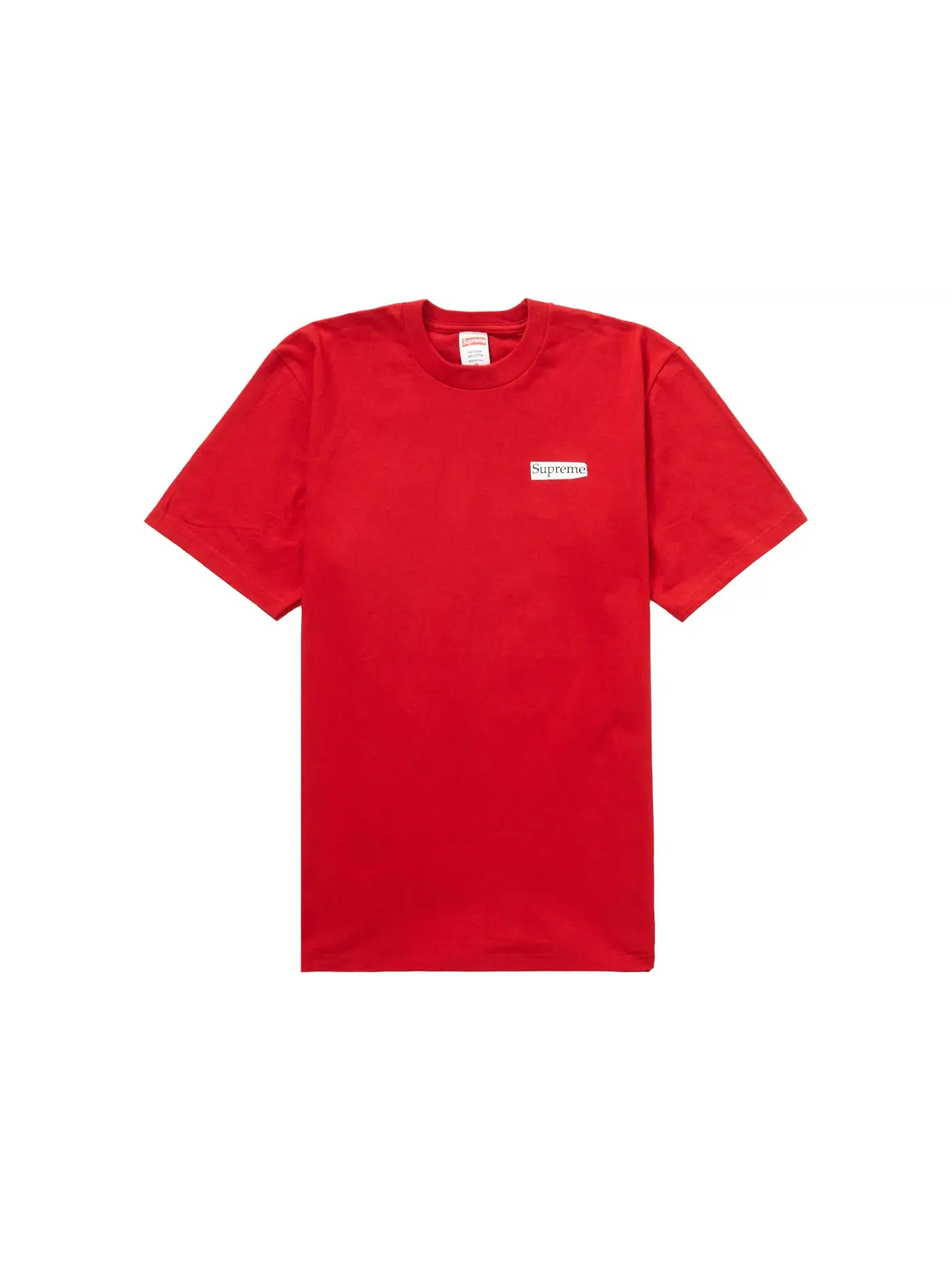 Мужская футболка с принтом Supreme Tee — изображение 2 из 2, красный